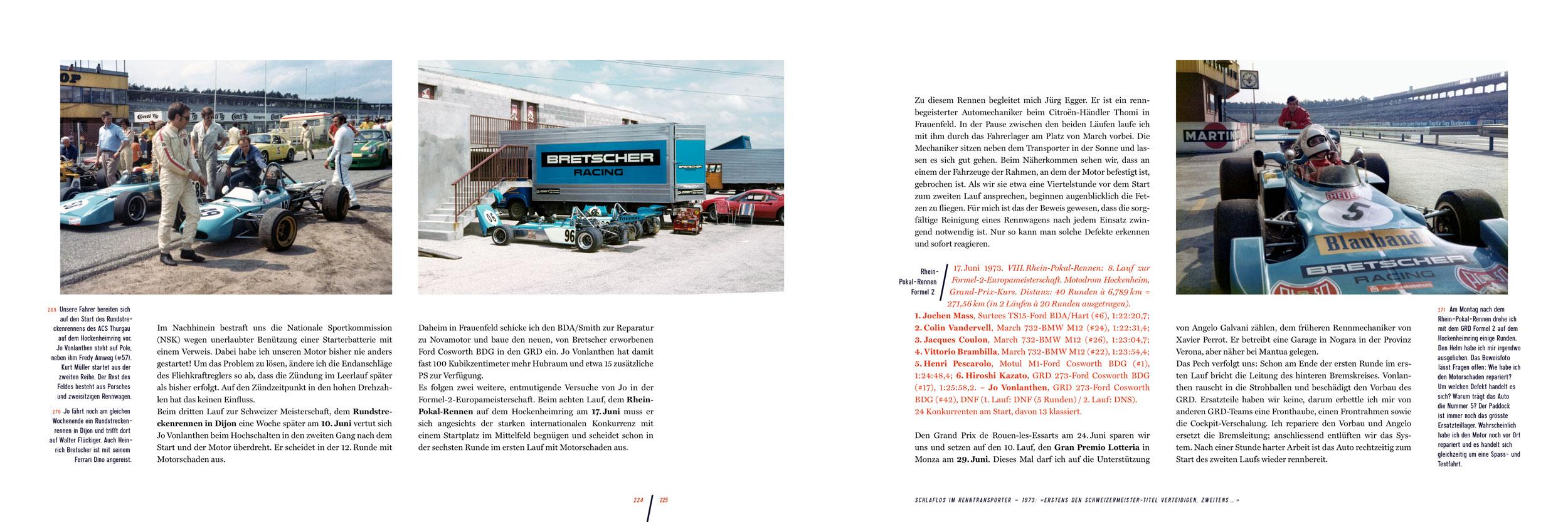 Beispielinhalt (Bild) Schlaflos im Renntransporter: Robert Hahn