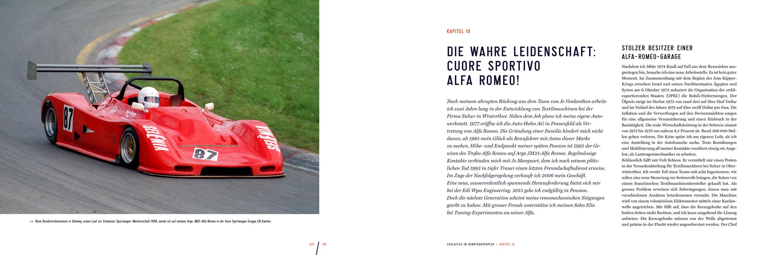 Beispielinhalt (Bild) Schlaflos im Renntransporter: Robert Hahn