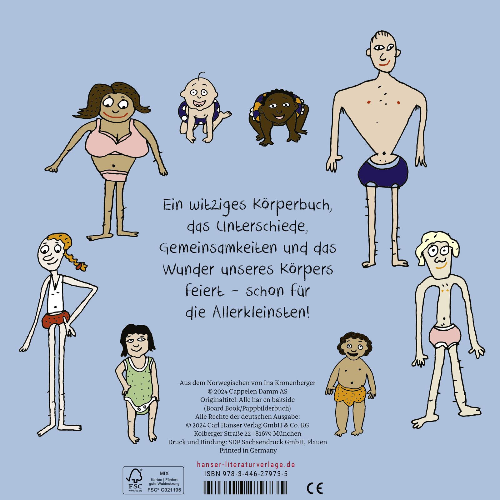 Beispielinhalt (Bild) Alle haben einen Po - Mein erstes Buch vom Körper (Pappbilderbuch)