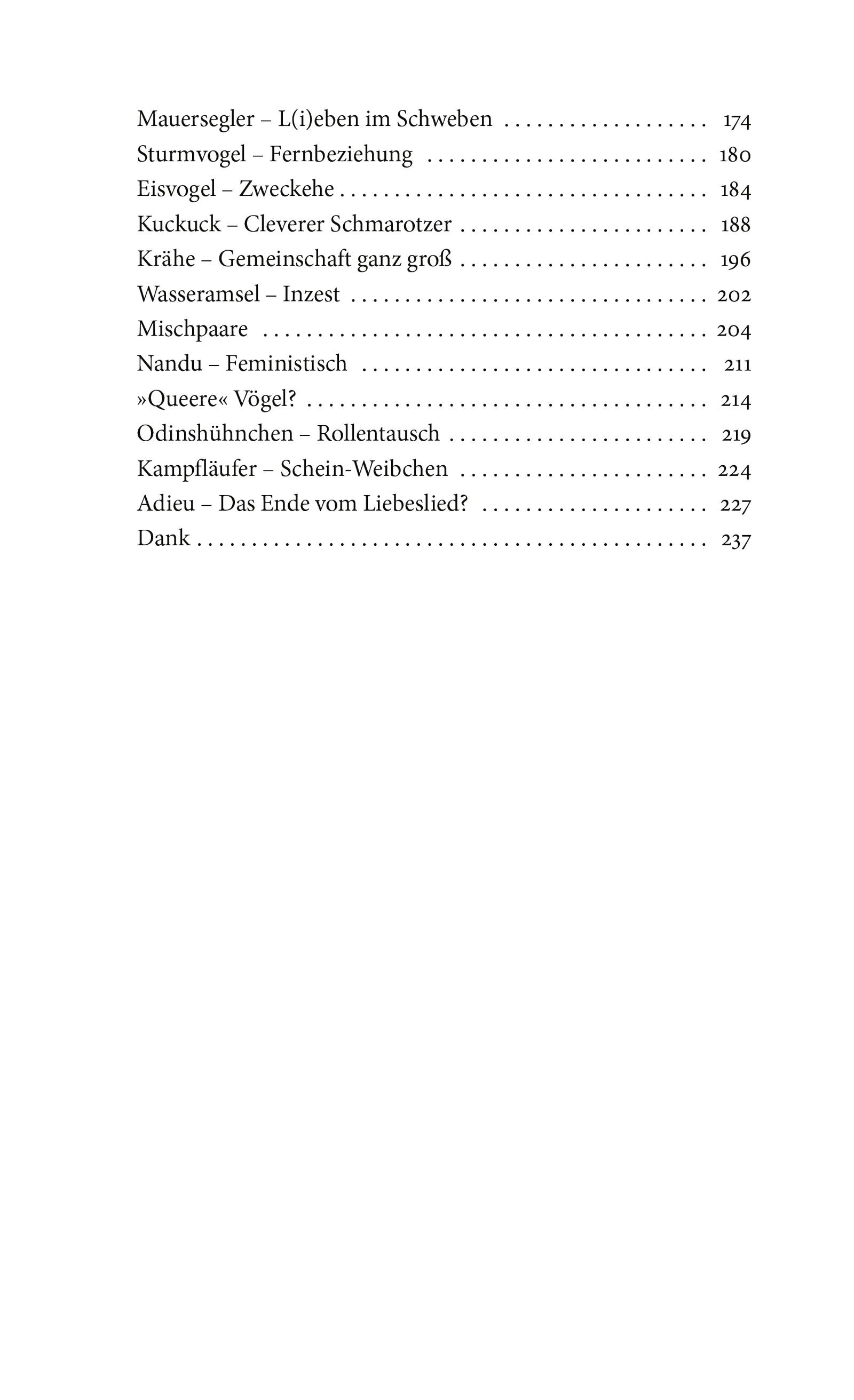 Beispielinhalt (Bild) Das Liebesleben der Vögel