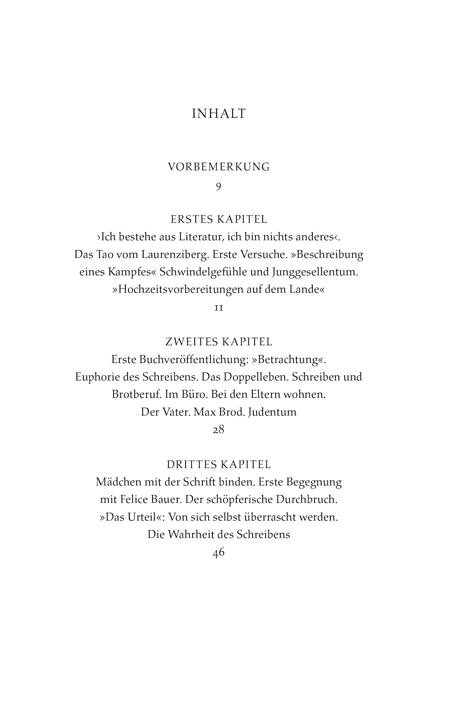 Beispielinhalt (Bild) Kafka