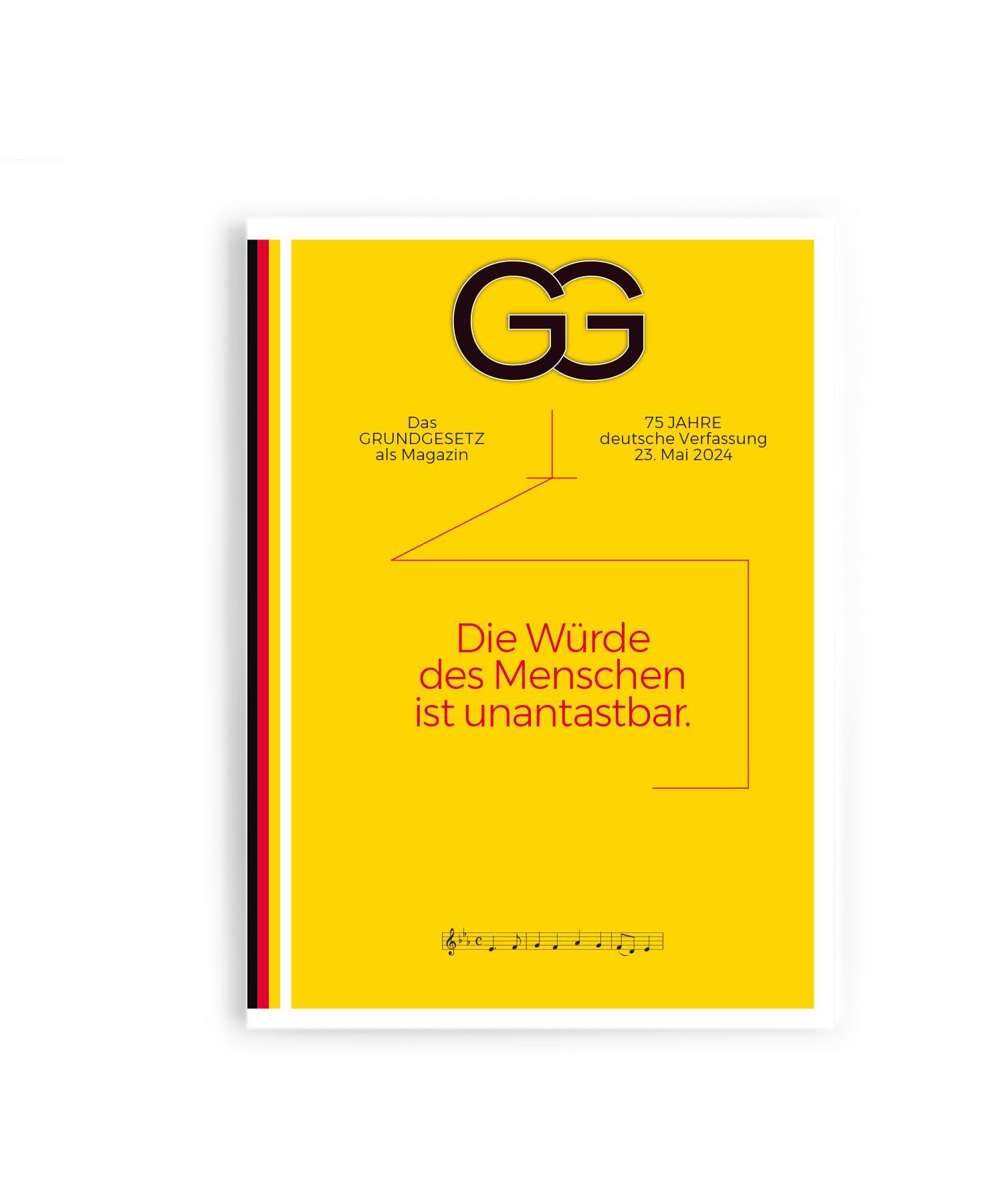 Vorderes Coverbild Das Grundgesetz als Magazin - 75 Jahre