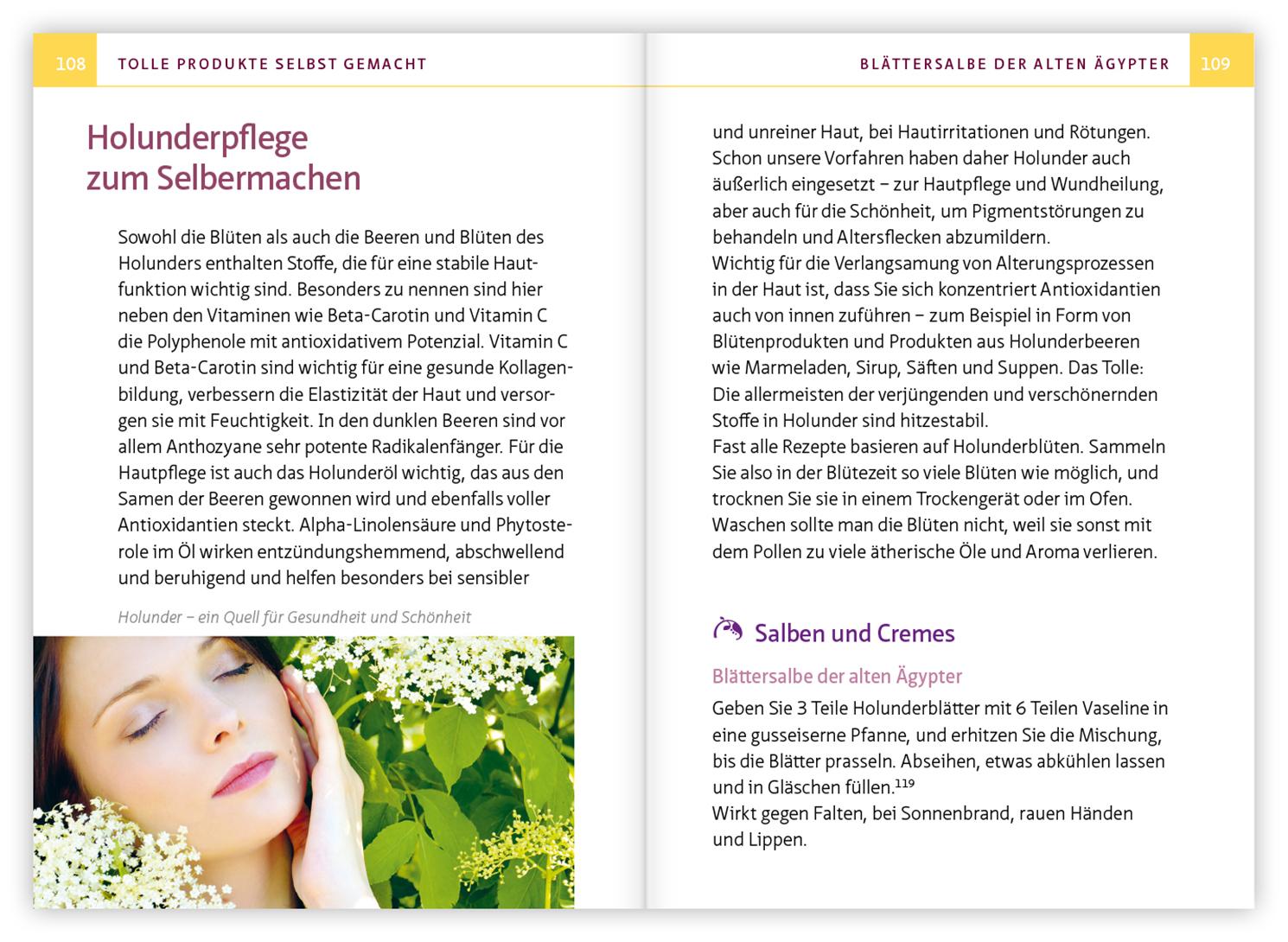 Beispielinhalt (Bild) Holunder - Juwel der Hausapotheke. Kompakt-Ratgeber