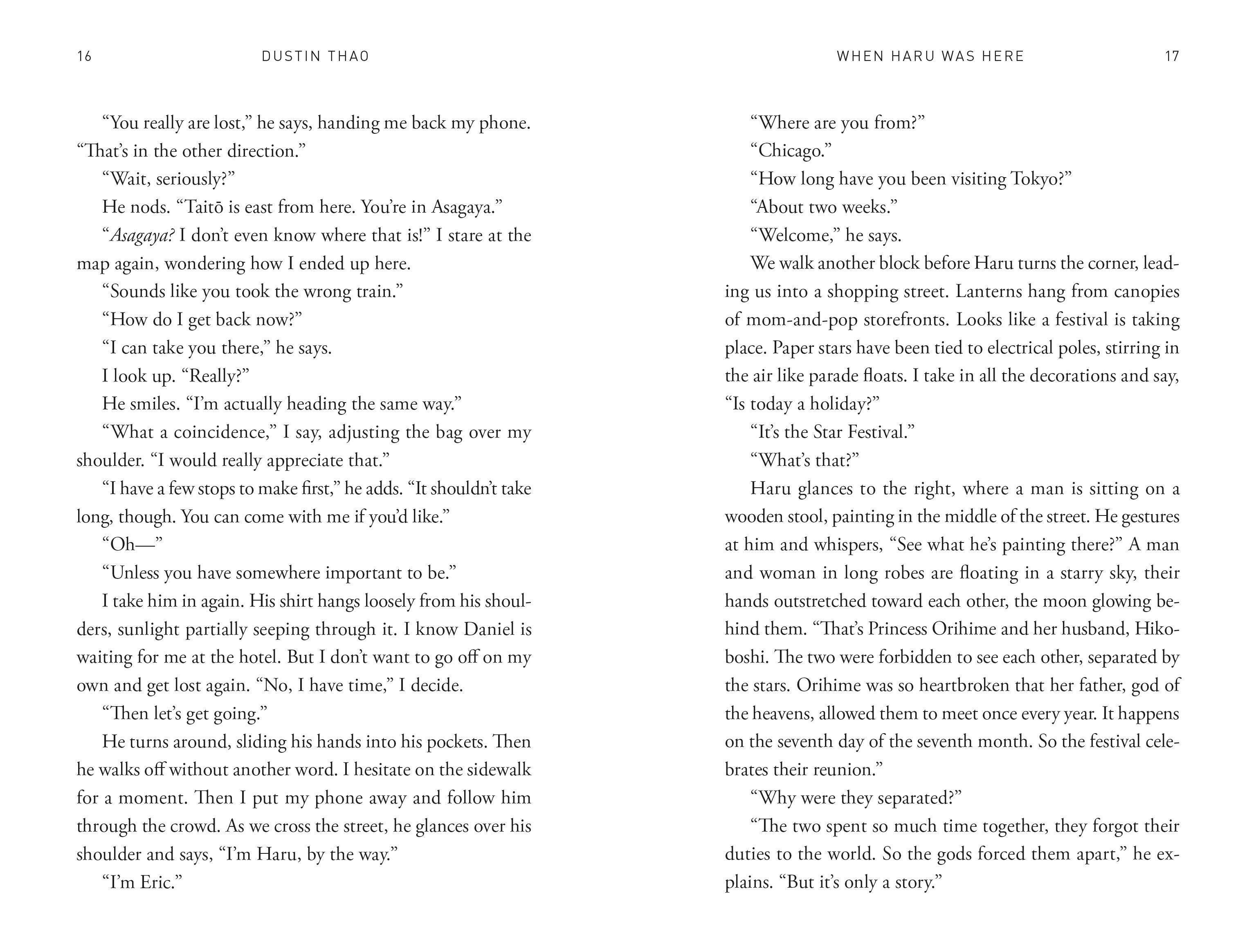 Beispielinhalt (Bild) When Haru Was Here