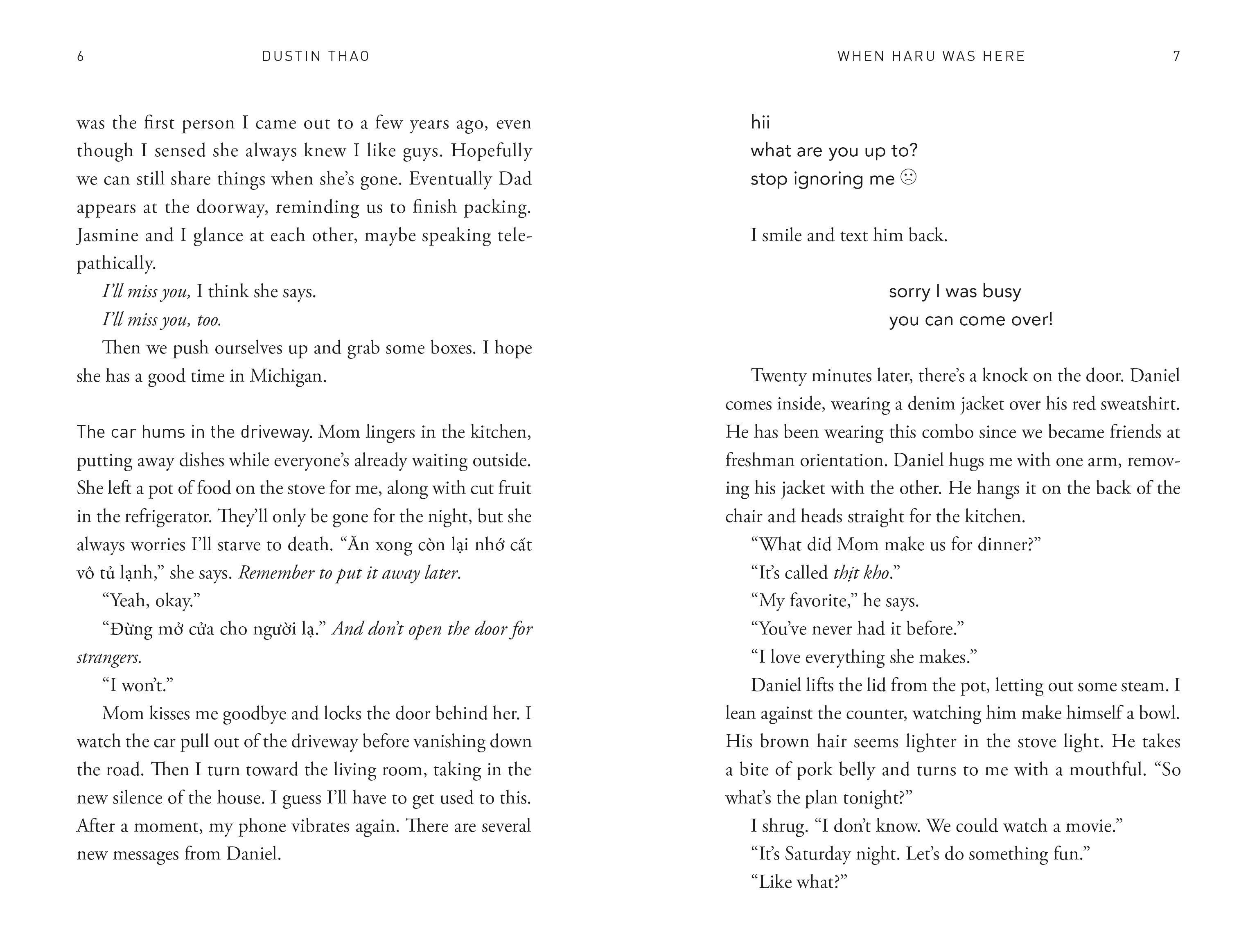 Beispielinhalt (Bild) When Haru Was Here