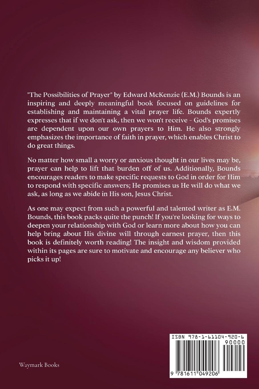 Rückseitencover The Possibilities of Prayer