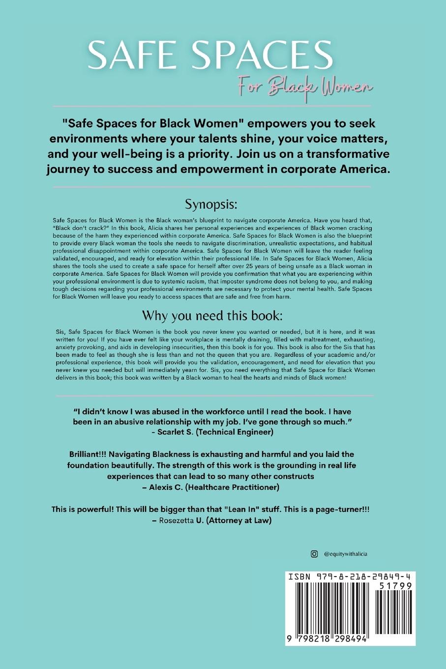 Rückseitencover Safe Spaces for Black Women