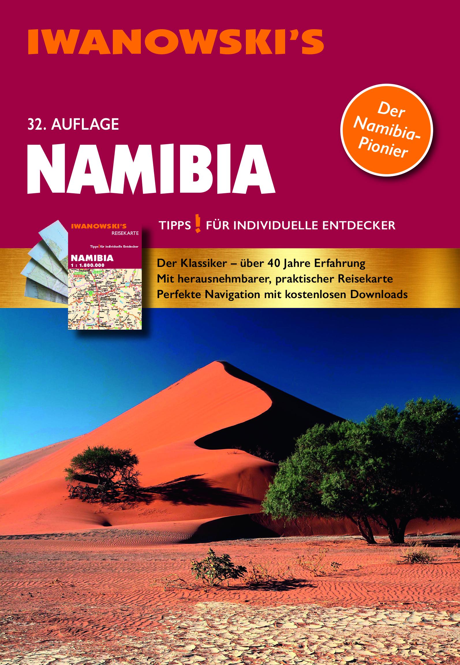 Vorderes Coverbild Namibia - Reiseführer von Iwanowski