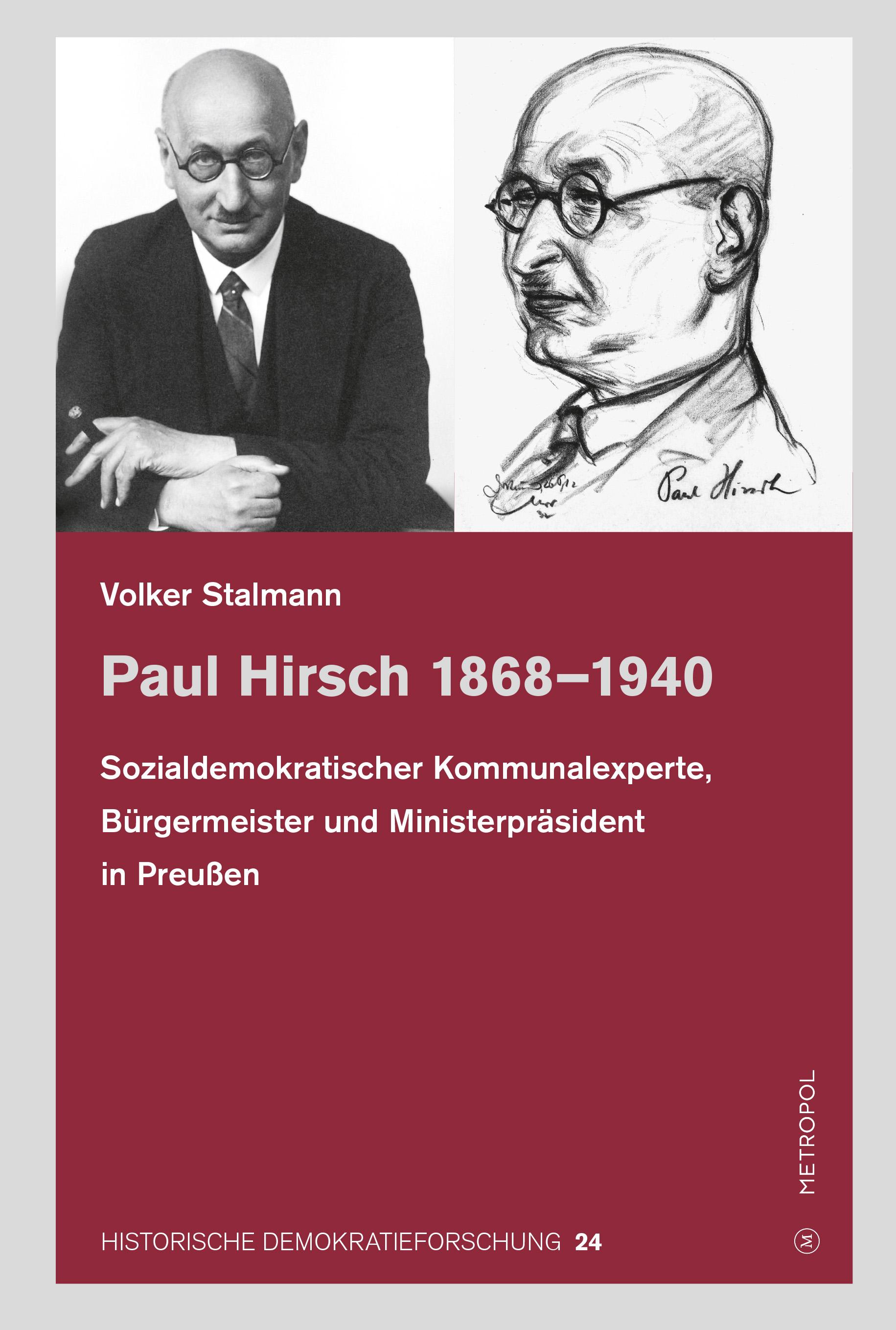 Vorderes Coverbild Paul Hirsch 1868-1940