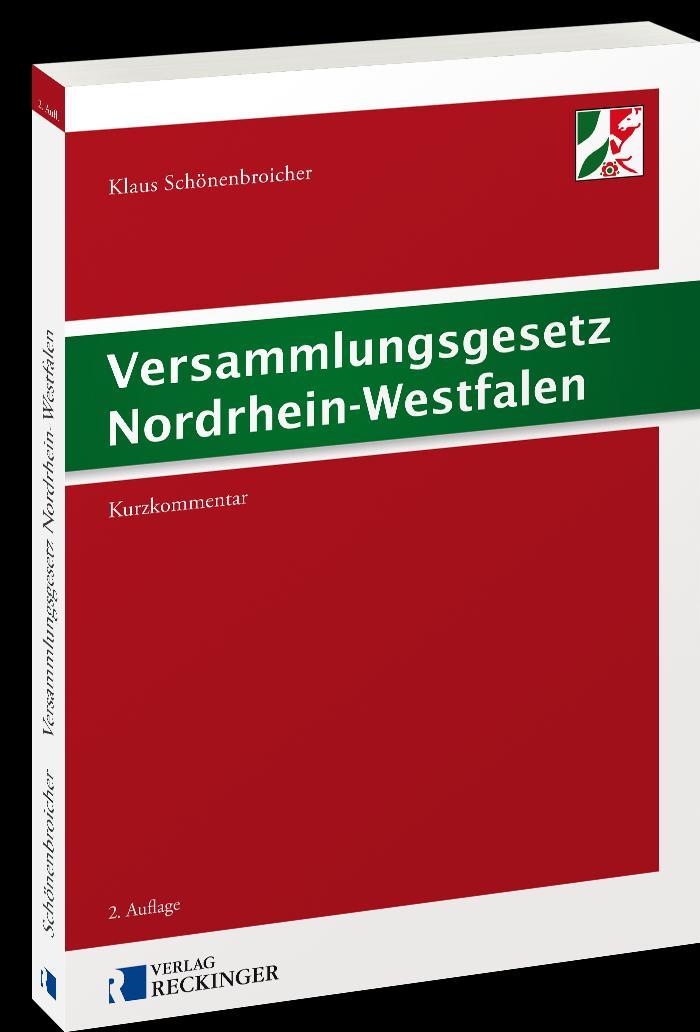 Vorderes Coverbild Versammlungsgesetz Nordrhein-Westfalen
