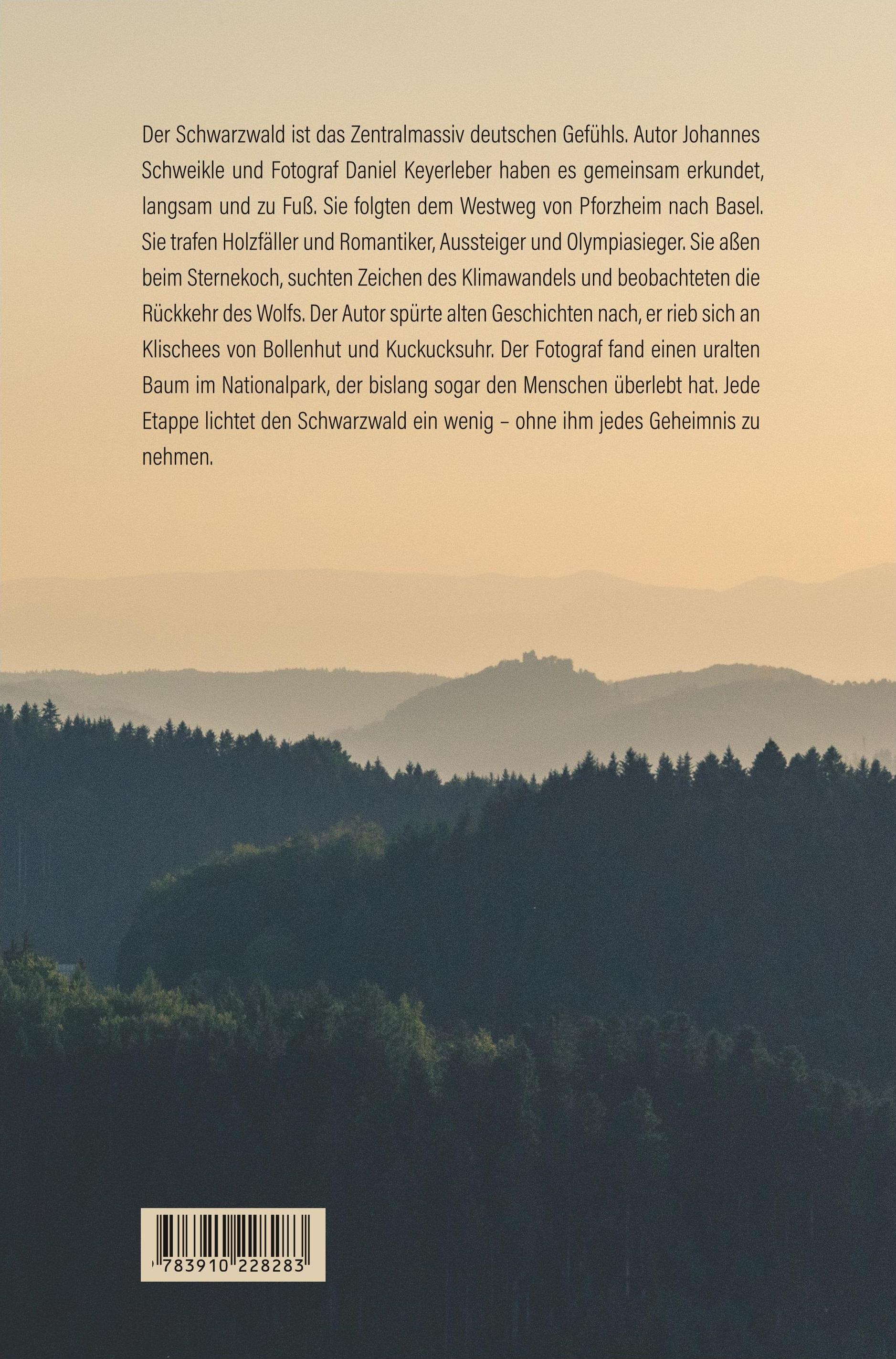 Rückseitencover Über den Schwarzwald