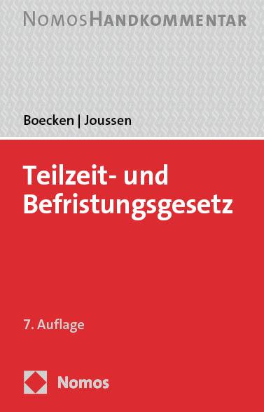 Vorderes Coverbild Teilzeit- und Befristungsgesetz