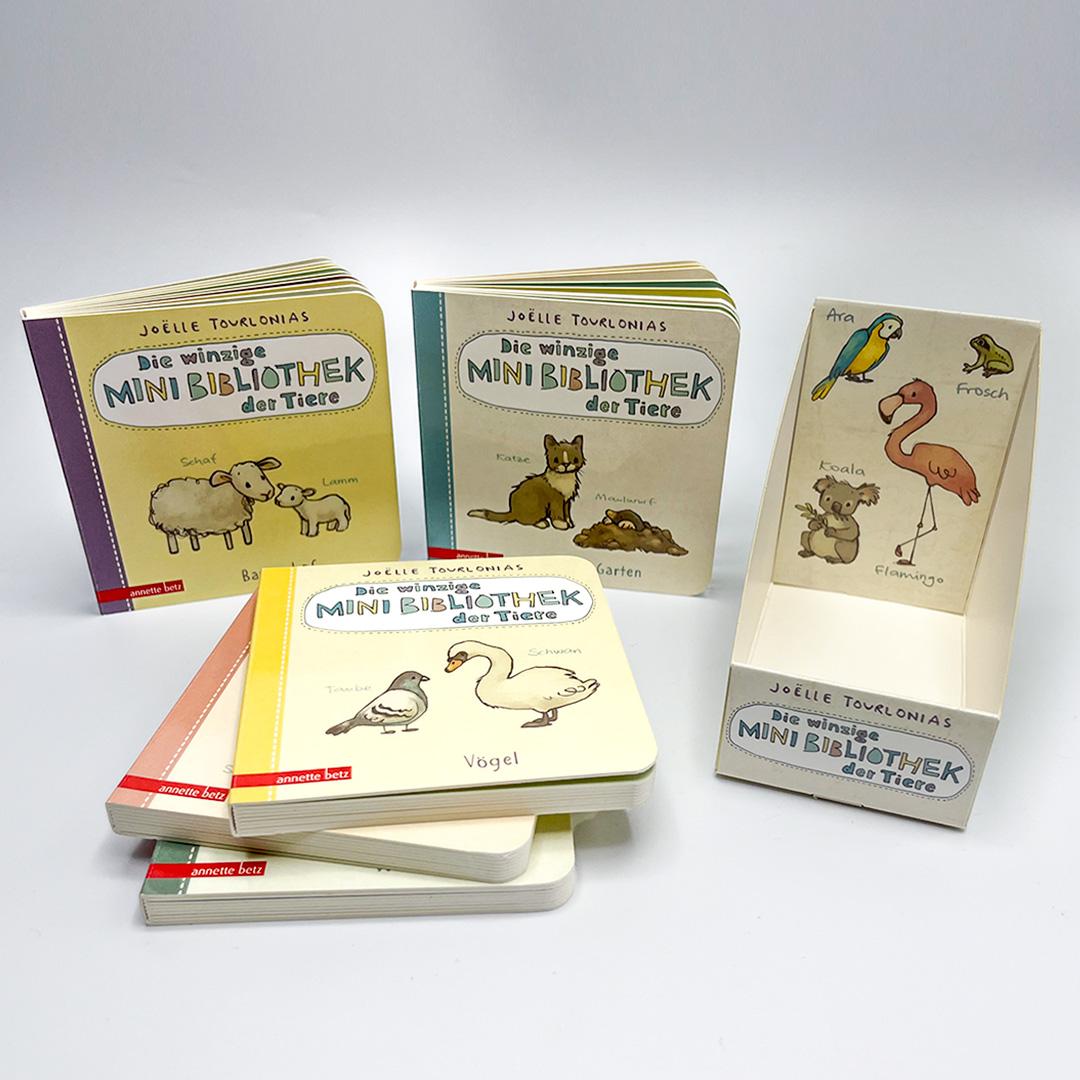 Beispielinhalt (Bild) Die winzige Mini-Bibliothek der Tiere (Die Mini-Bibliothek der Wörter, Bd.)