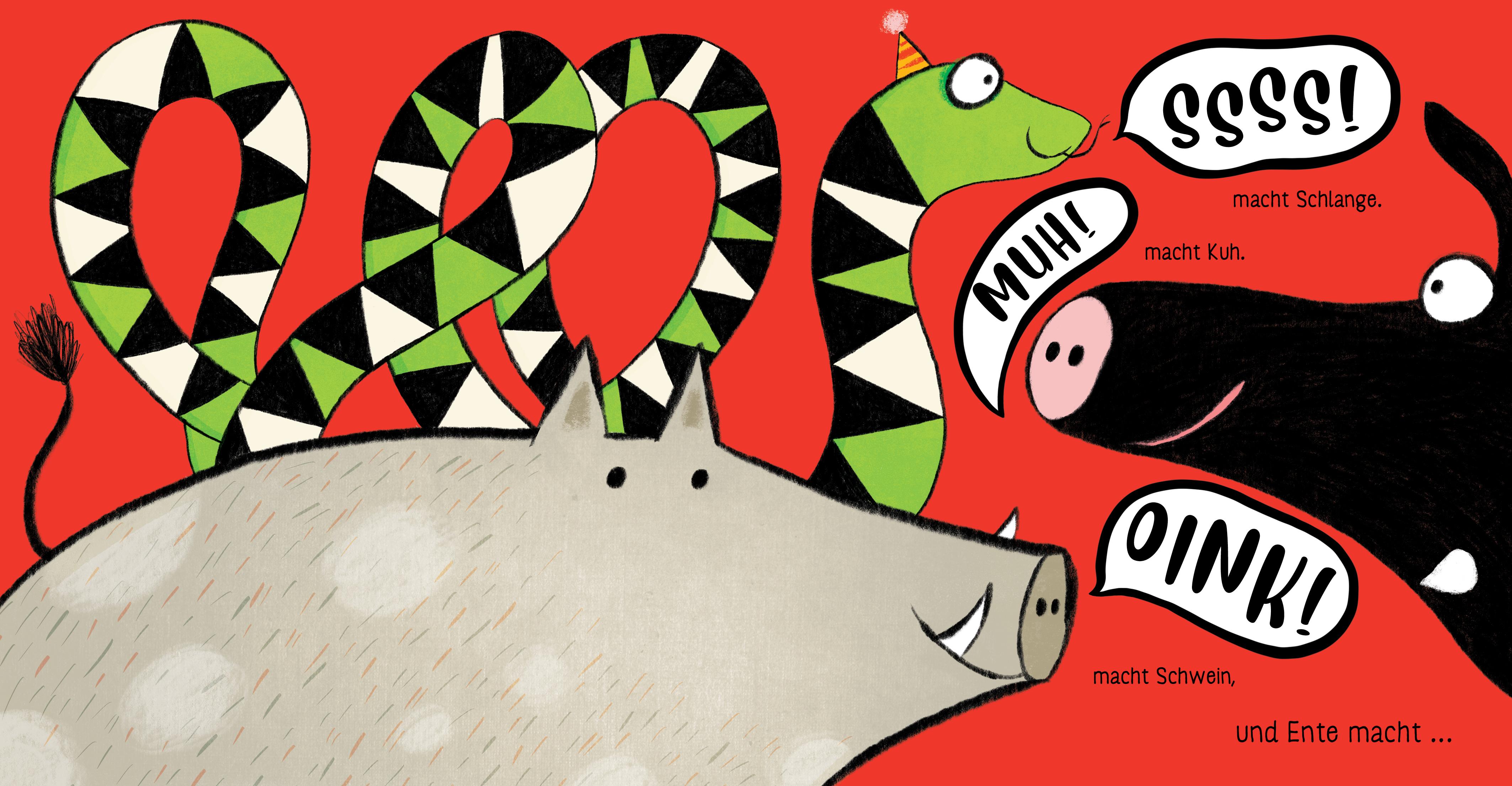 Beispielinhalt (Bild) Ente sagt Miau