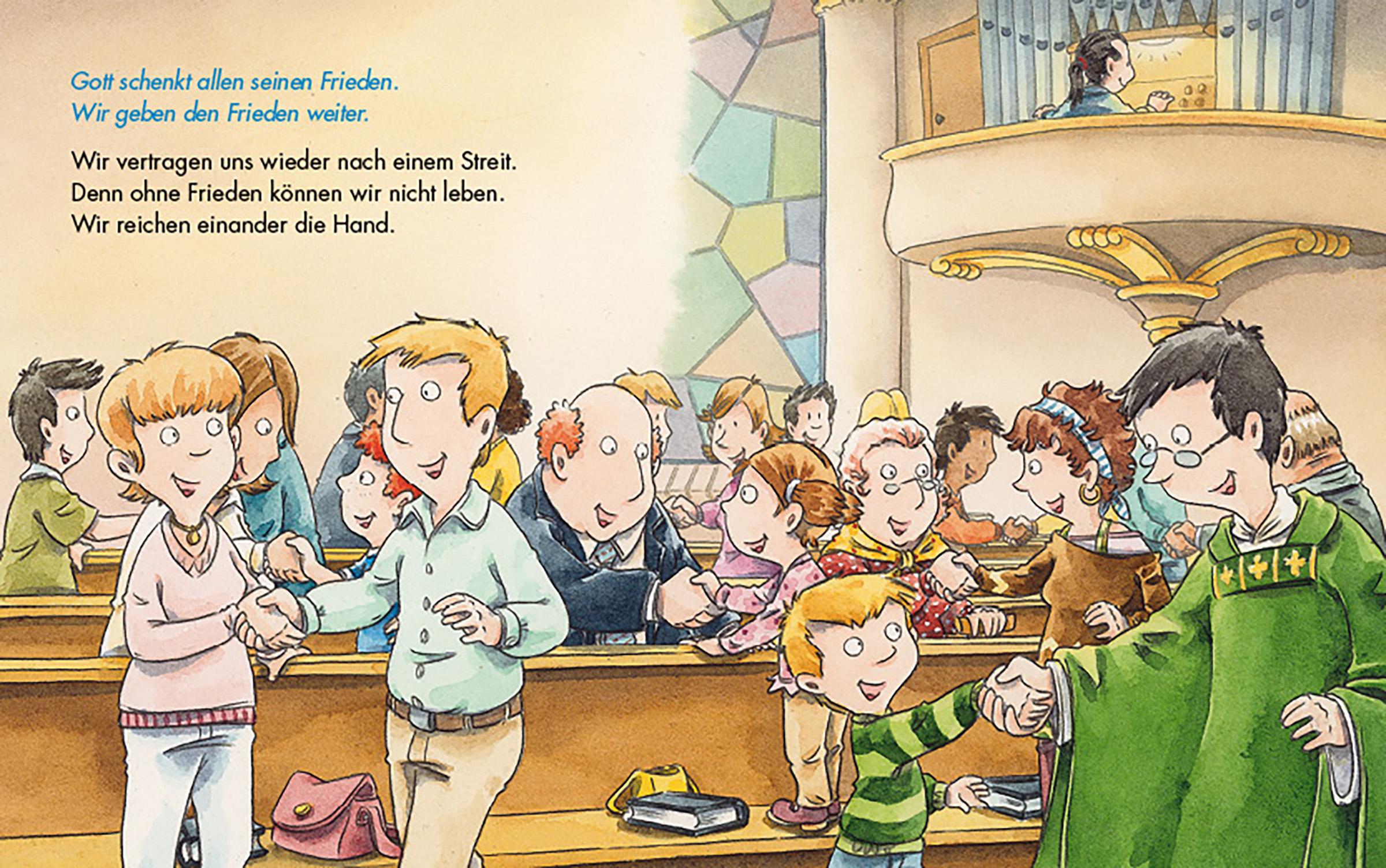 Beispielinhalt (Bild) Komm mit in die Kirche (Pappbilderbuch)