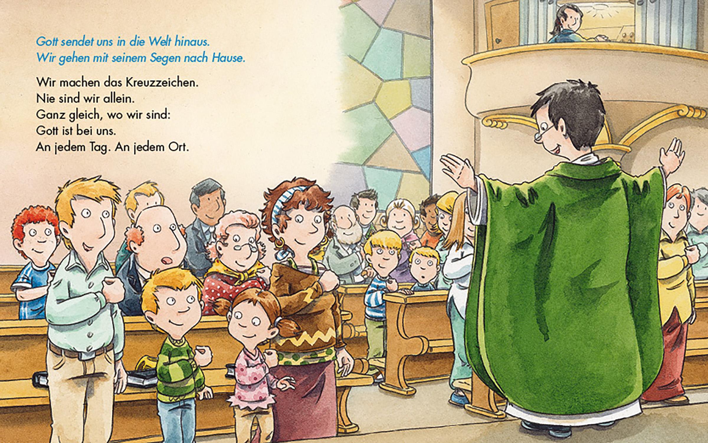 Beispielinhalt (Bild) Komm mit in die Kirche (Pappbilderbuch)