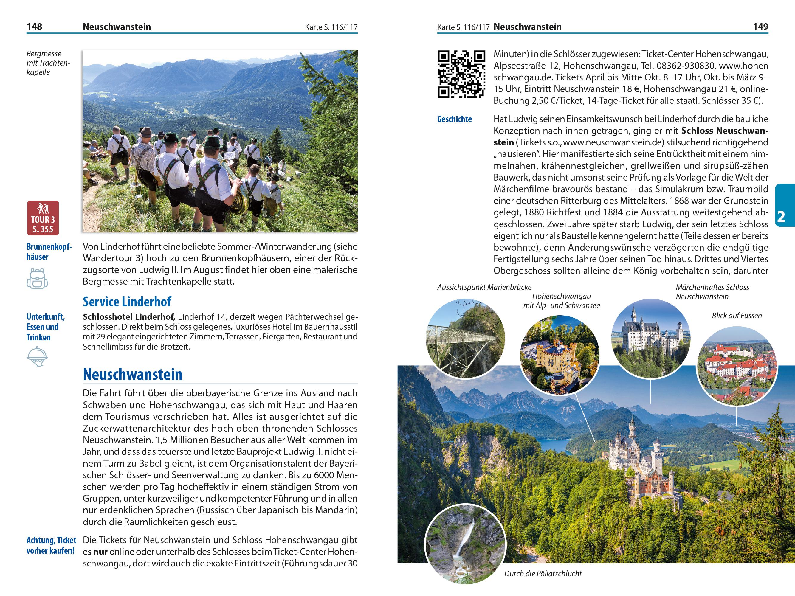 Beispielinhalt (Bild) Reise Know-How Reiseführer Oberbayern