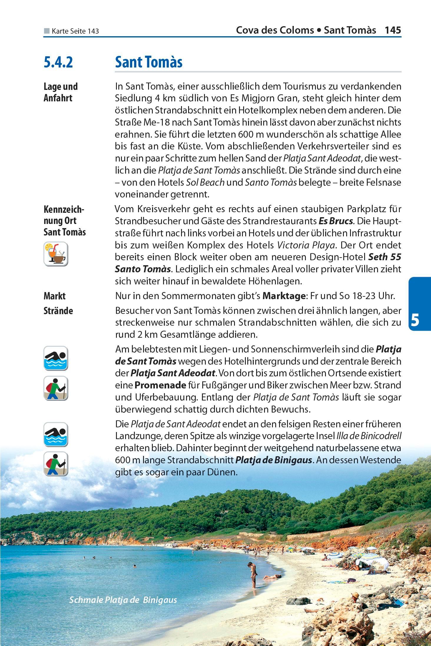 Beispielinhalt (Bild) Reise Know-How Reiseführer Menorca, die andere Baleareninsel