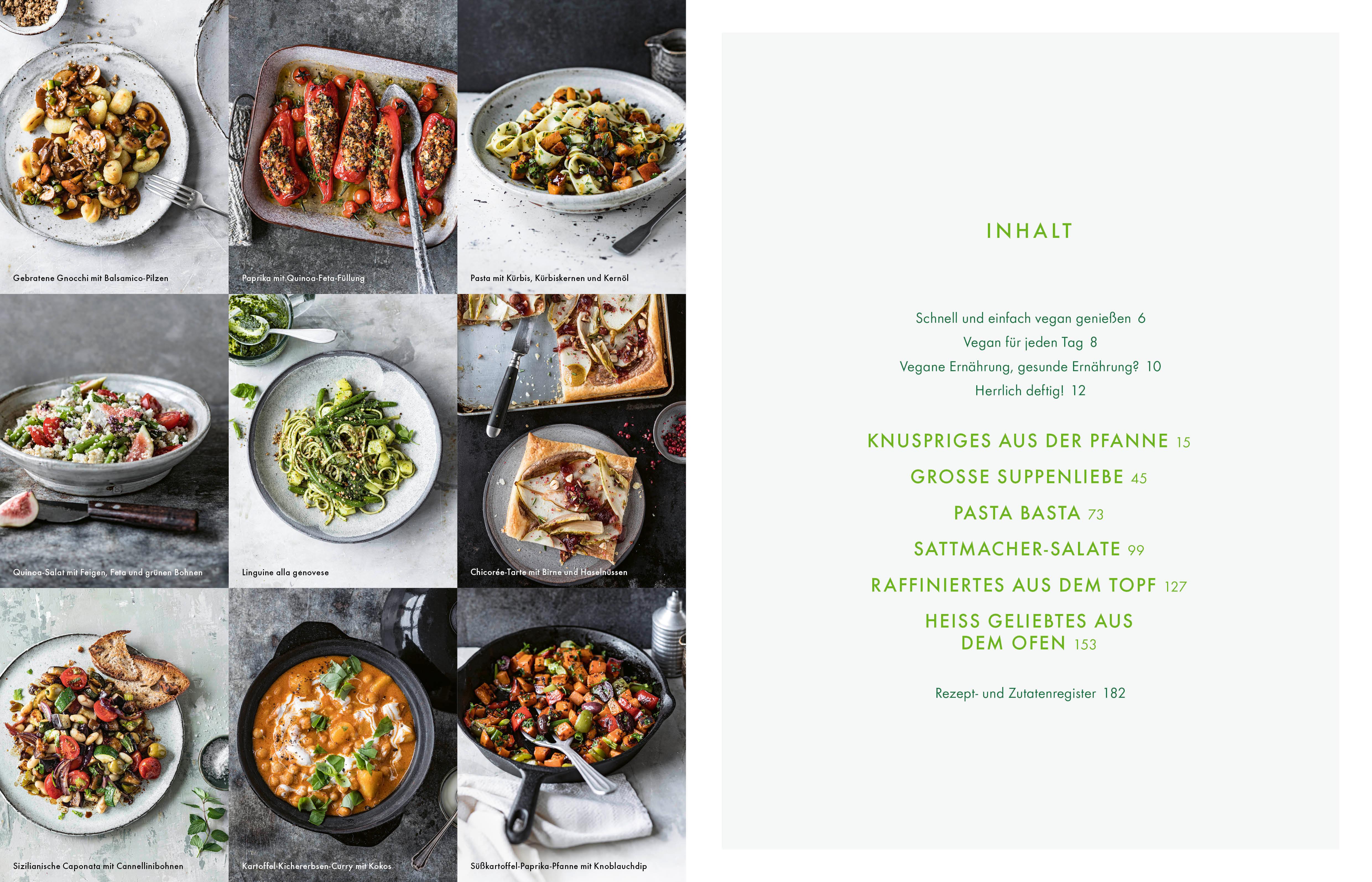 Beispielinhalt (Bild) Deftig vegan für jeden Tag