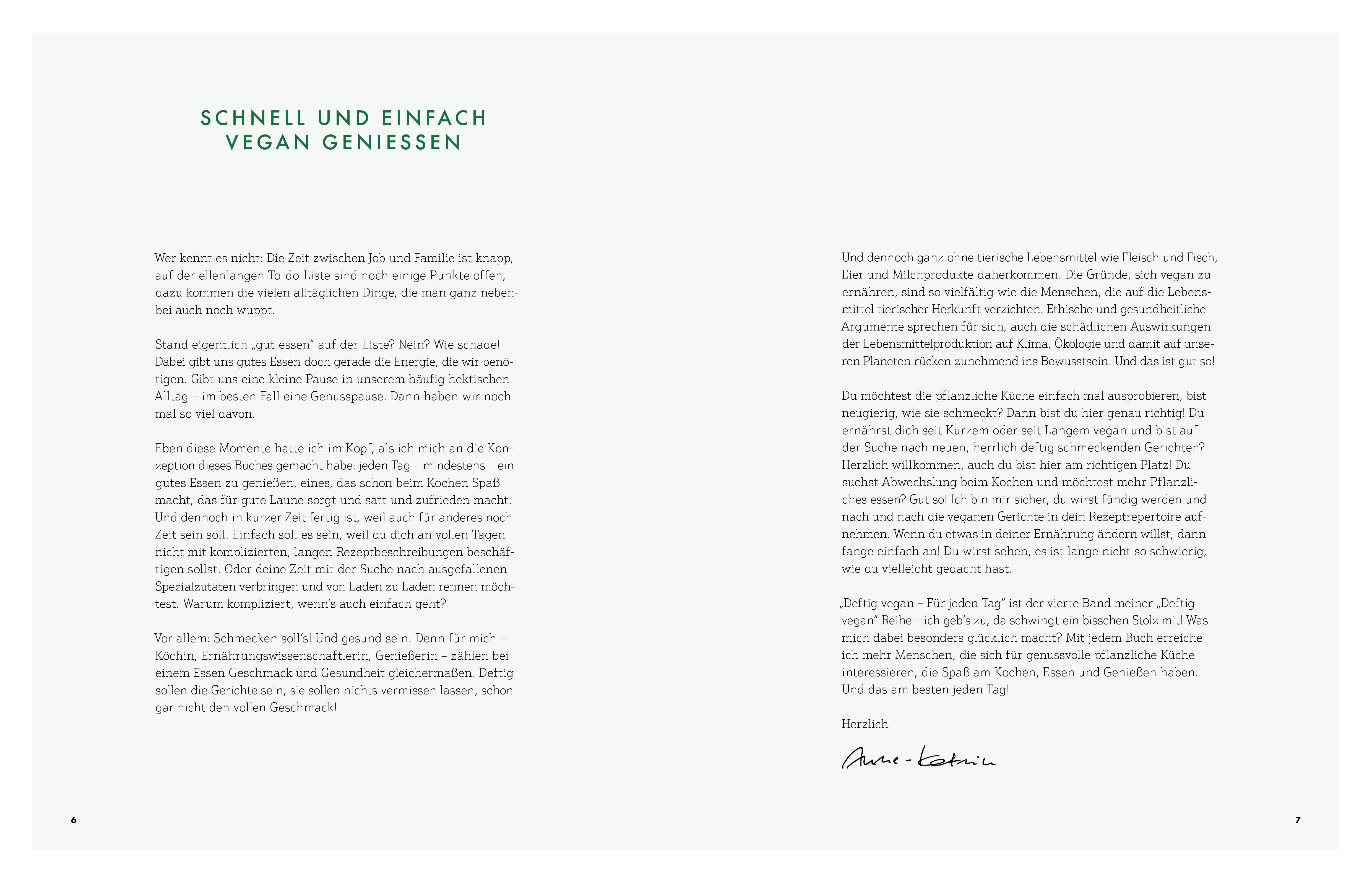 Beispielinhalt (Bild) Deftig vegan für jeden Tag