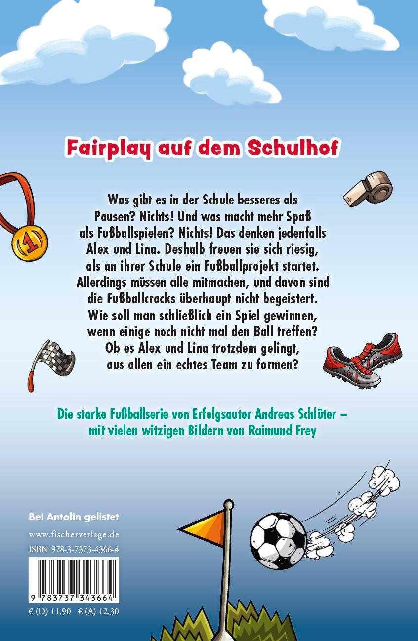Rückseitencover Die Pausenkicker - Anpfiff auf dem Schulhof
