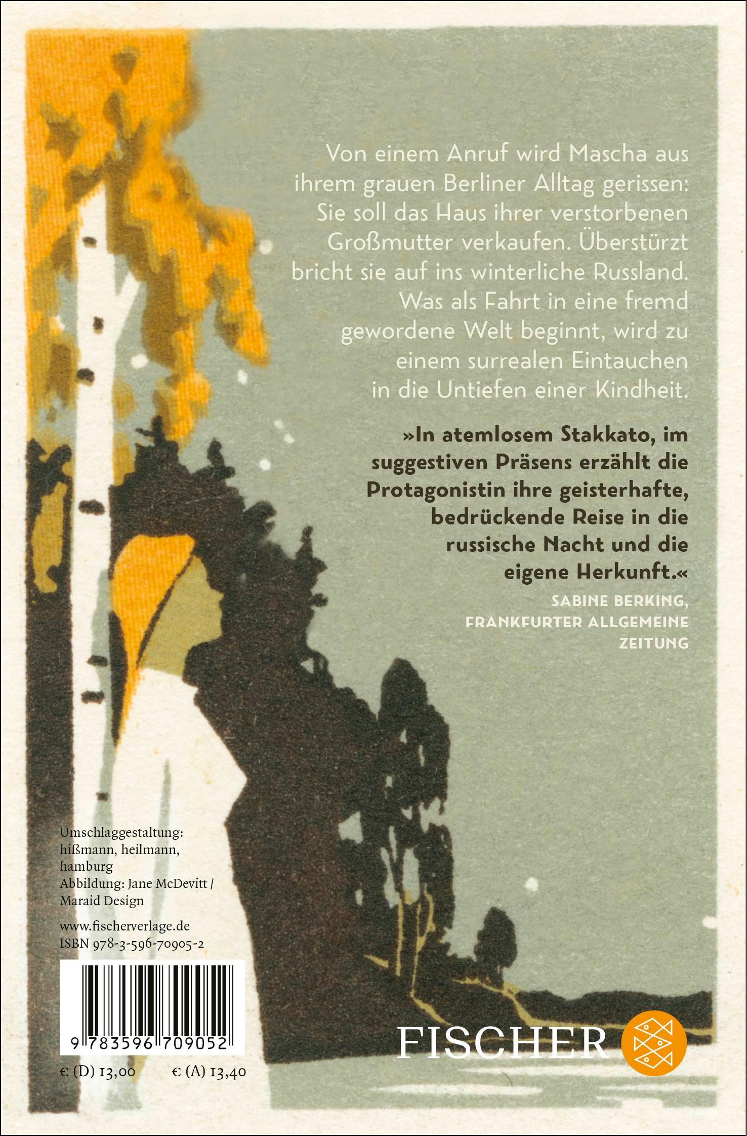 Rückseitencover In einer Nacht, woanders