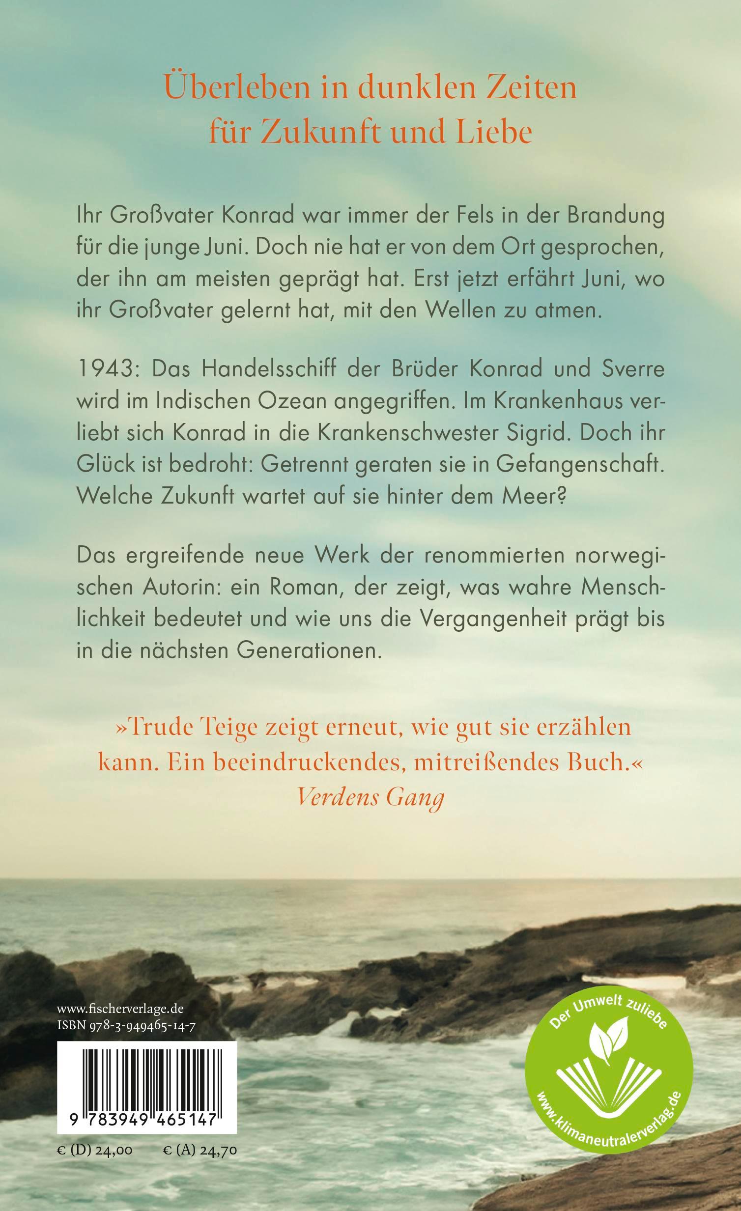 Rückseitencover Und Großvater atmete mit den Wellen