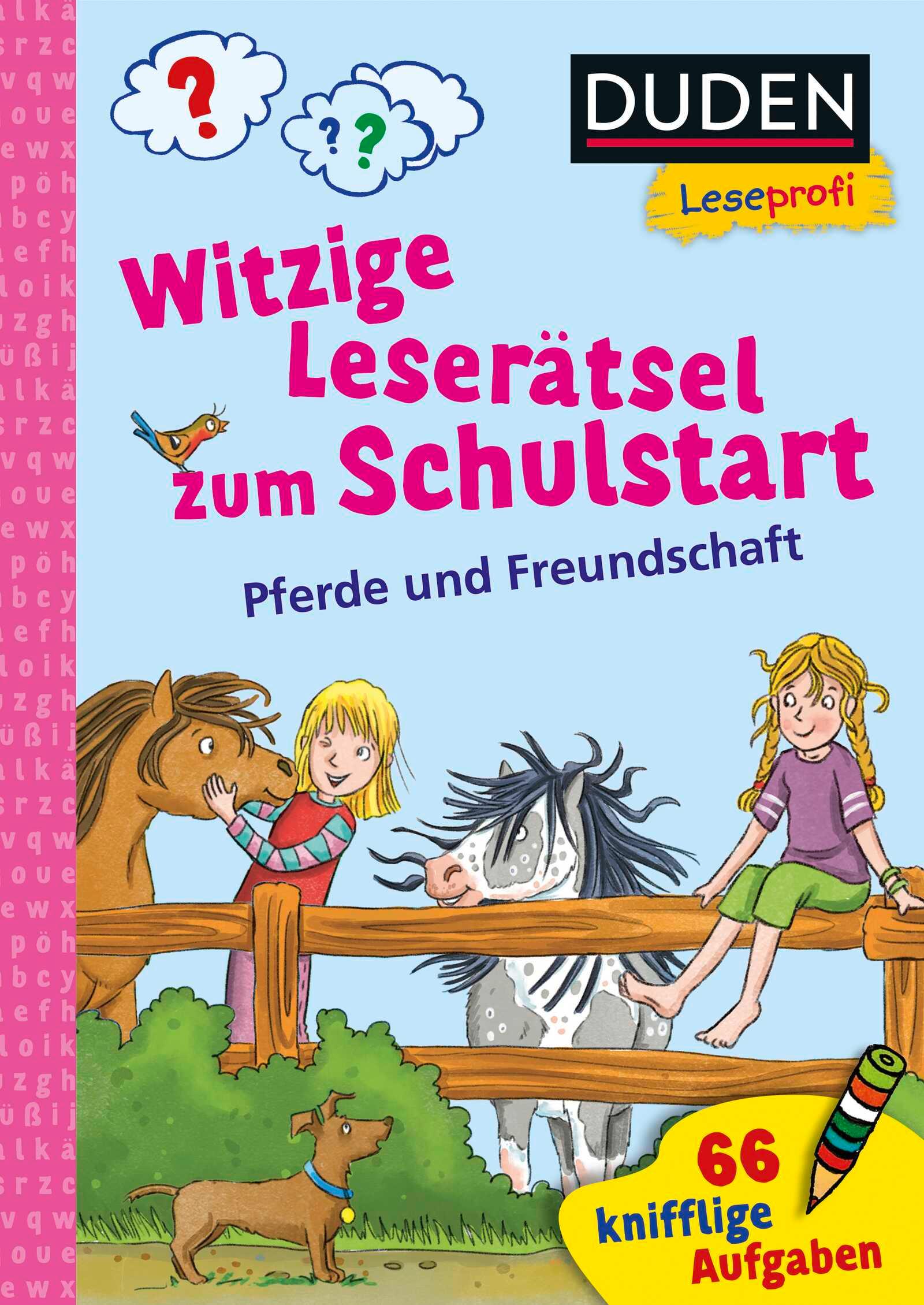 Vorderes Coverbild Duden Leseprofi - Witzige Leserätsel zum Schulstart - Pferde und Freundschaft, 1. Klasse