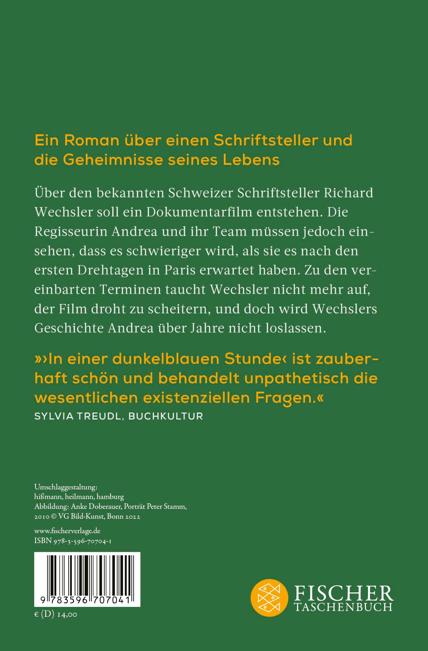 Rückseitencover In einer dunkelblauen Stunde