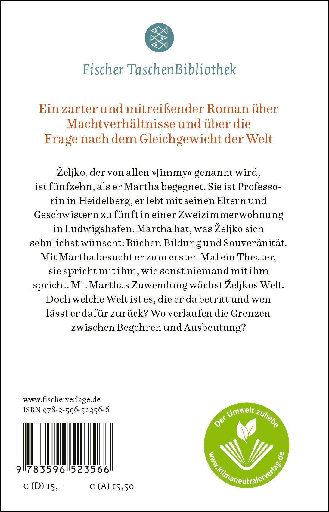 Rückseitencover Jahre mit Martha