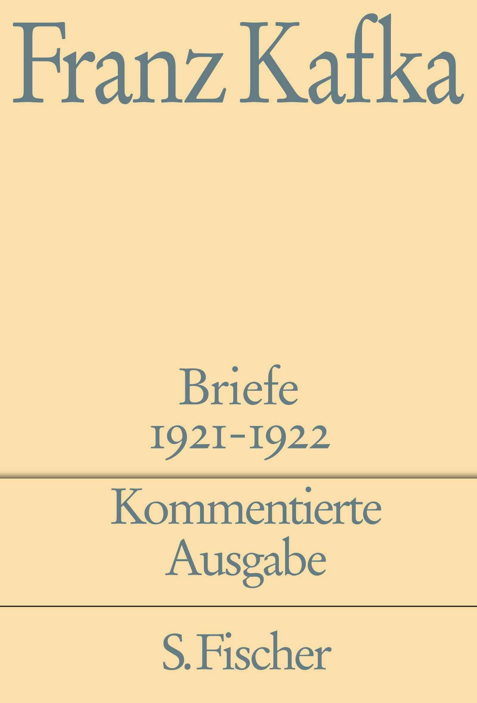 Vorderes Coverbild Briefe 1921-1922