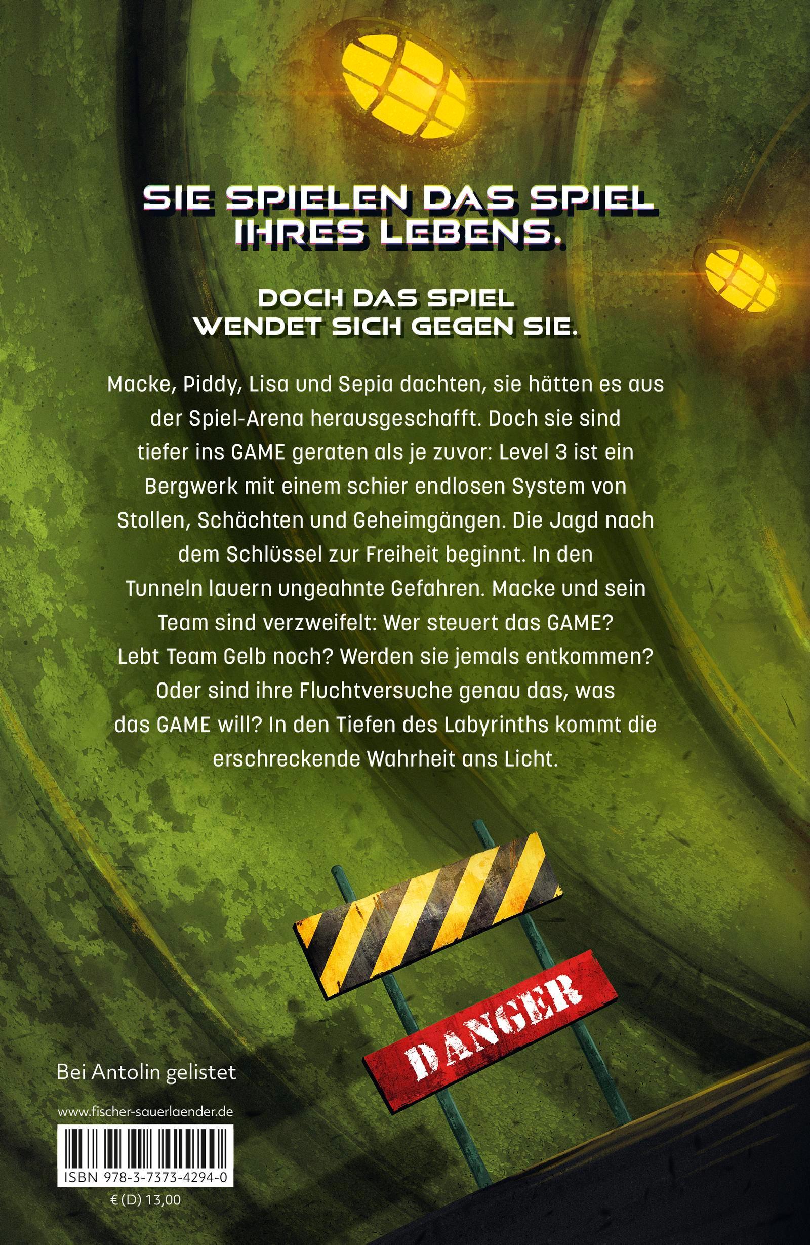 Rückseitencover The Game - Gefangen im Labyrinth