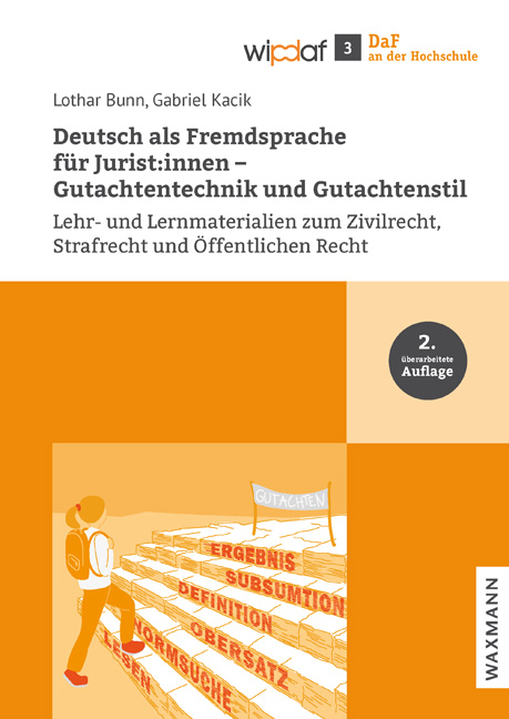 Vorderes Coverbild Deutsch als Fremdsprache für Jurist:innen - Gutachtentechnik und Gutachtenstil