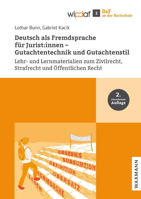 Vorderes Coverbild Deutsch als Fremdsprache für Jurist:innen - Gutachtentechnik und Gutachtenstil