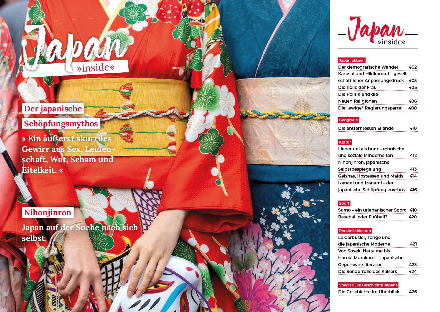 Beispielinhalt (Bild) Japan - Reiserouten, Highlights, Inspiration