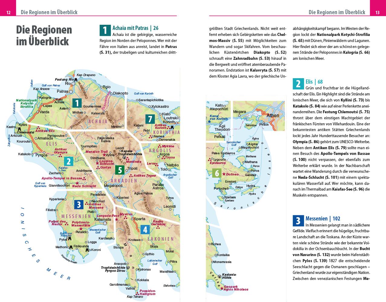 Beispielinhalt (Bild) Reise Know-How Reiseführer Peloponnes