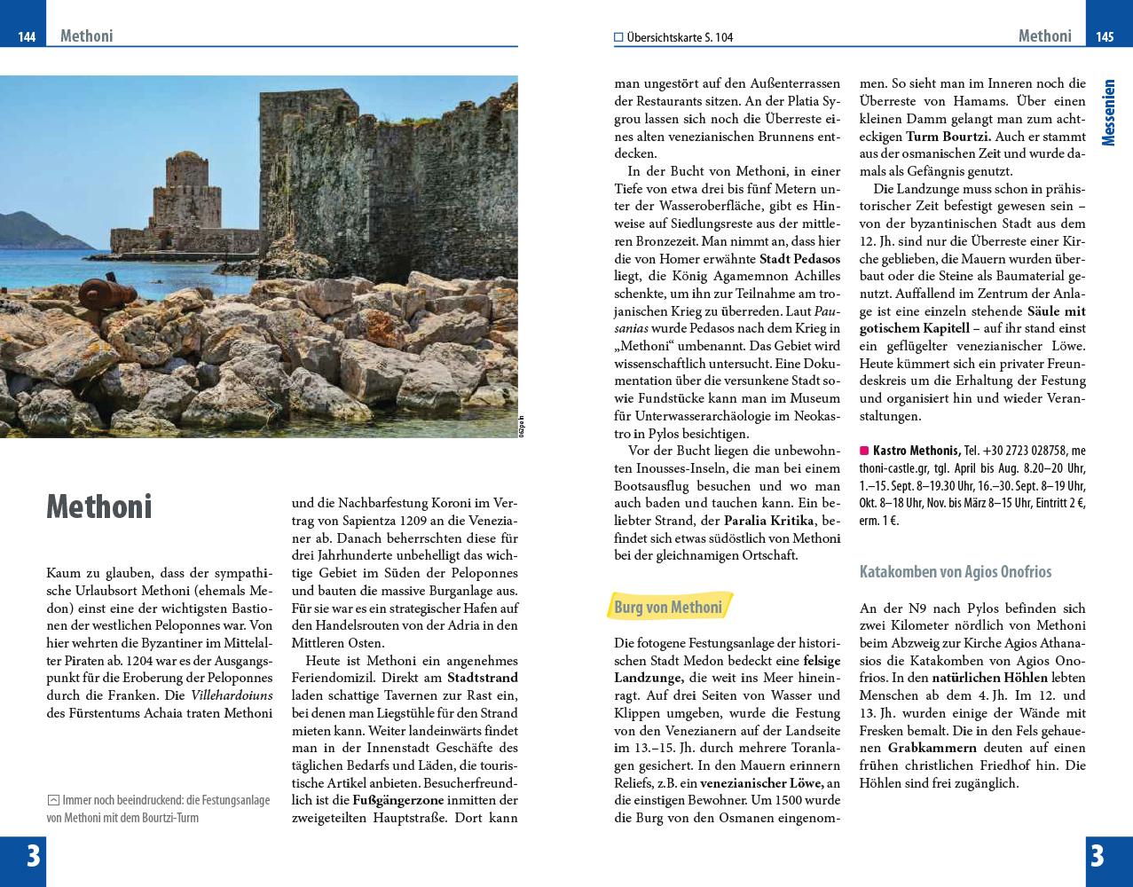 Beispielinhalt (Bild) Reise Know-How Reiseführer Peloponnes