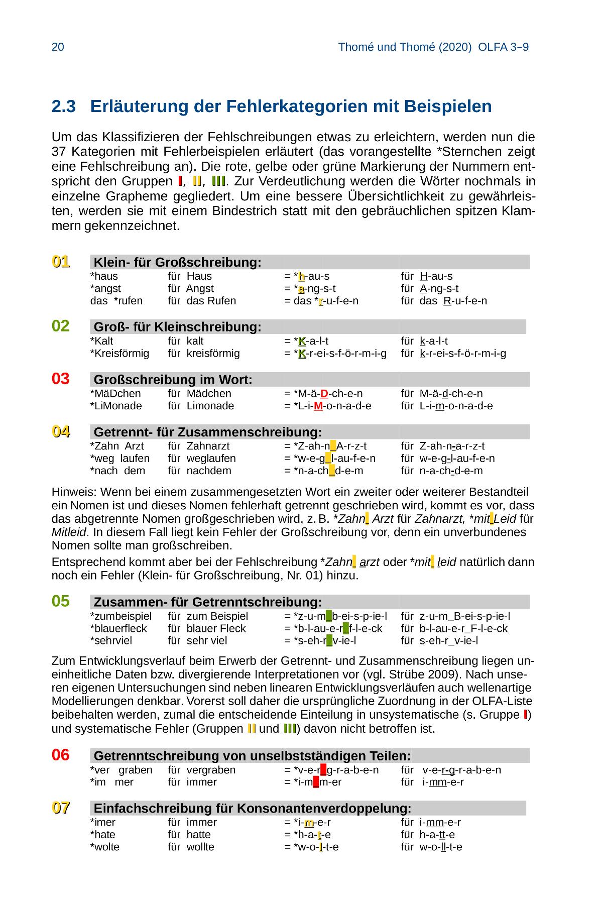 Beispielinhalt (Bild) OLFA 3-9: Oldenburger Fehleranalyse für die Klassen 3-9
