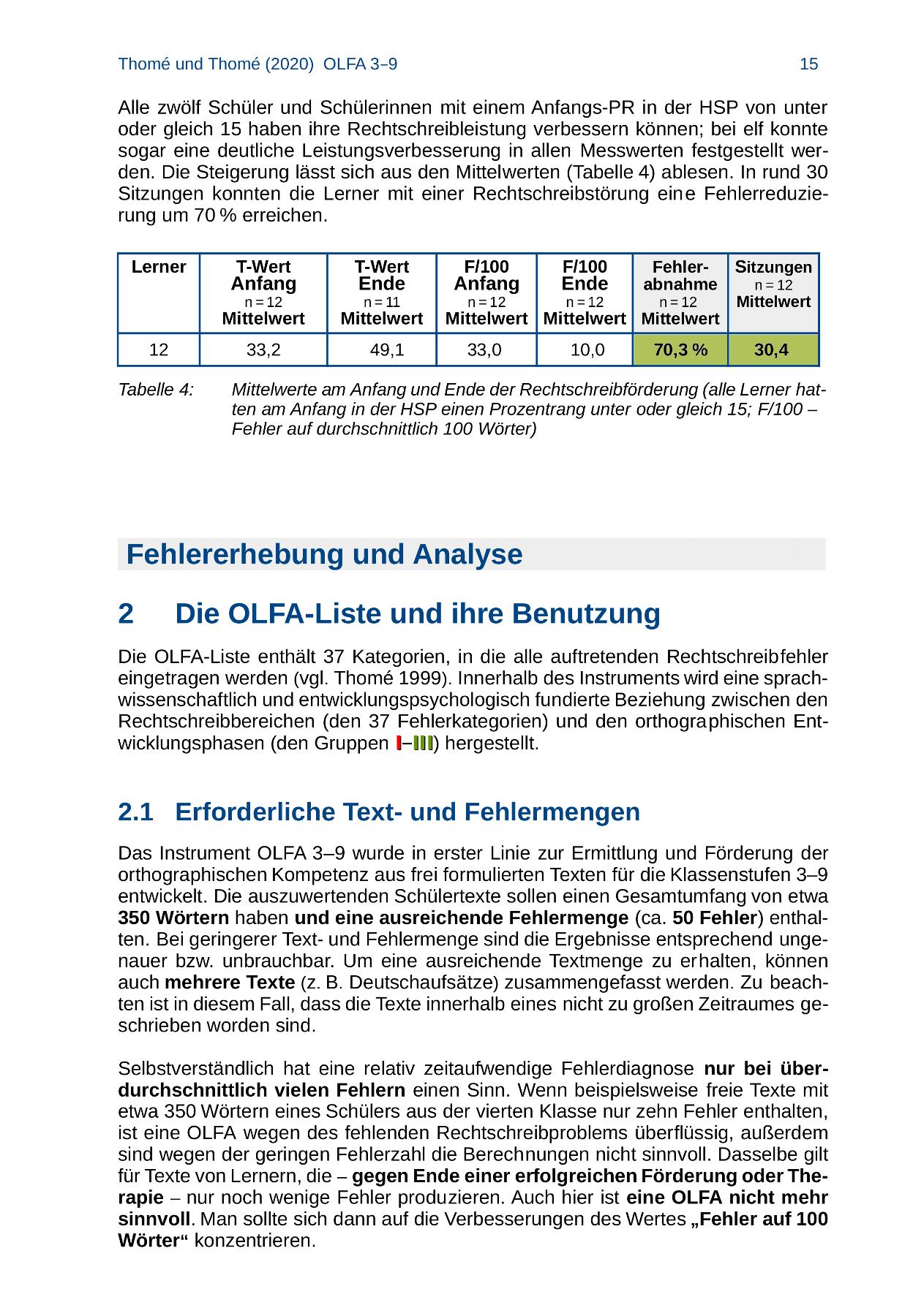 Beispielinhalt (Bild) OLFA 3-9: Oldenburger Fehleranalyse für die Klassen 3-9