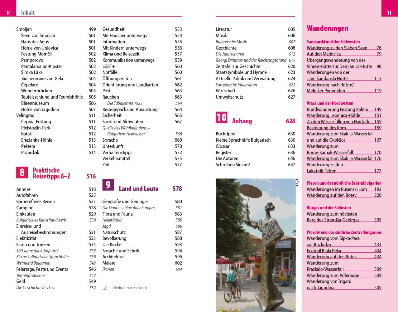 Beispielinhalt (Bild) Reise Know-How Reiseführer Bulgarien