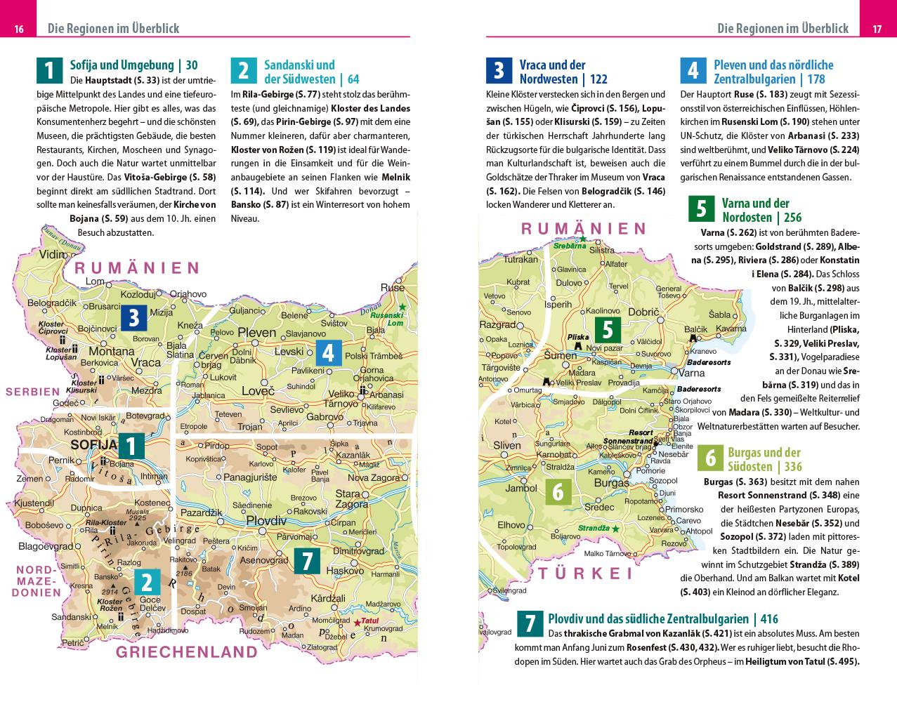 Beispielinhalt (Bild) Reise Know-How Reiseführer Bulgarien