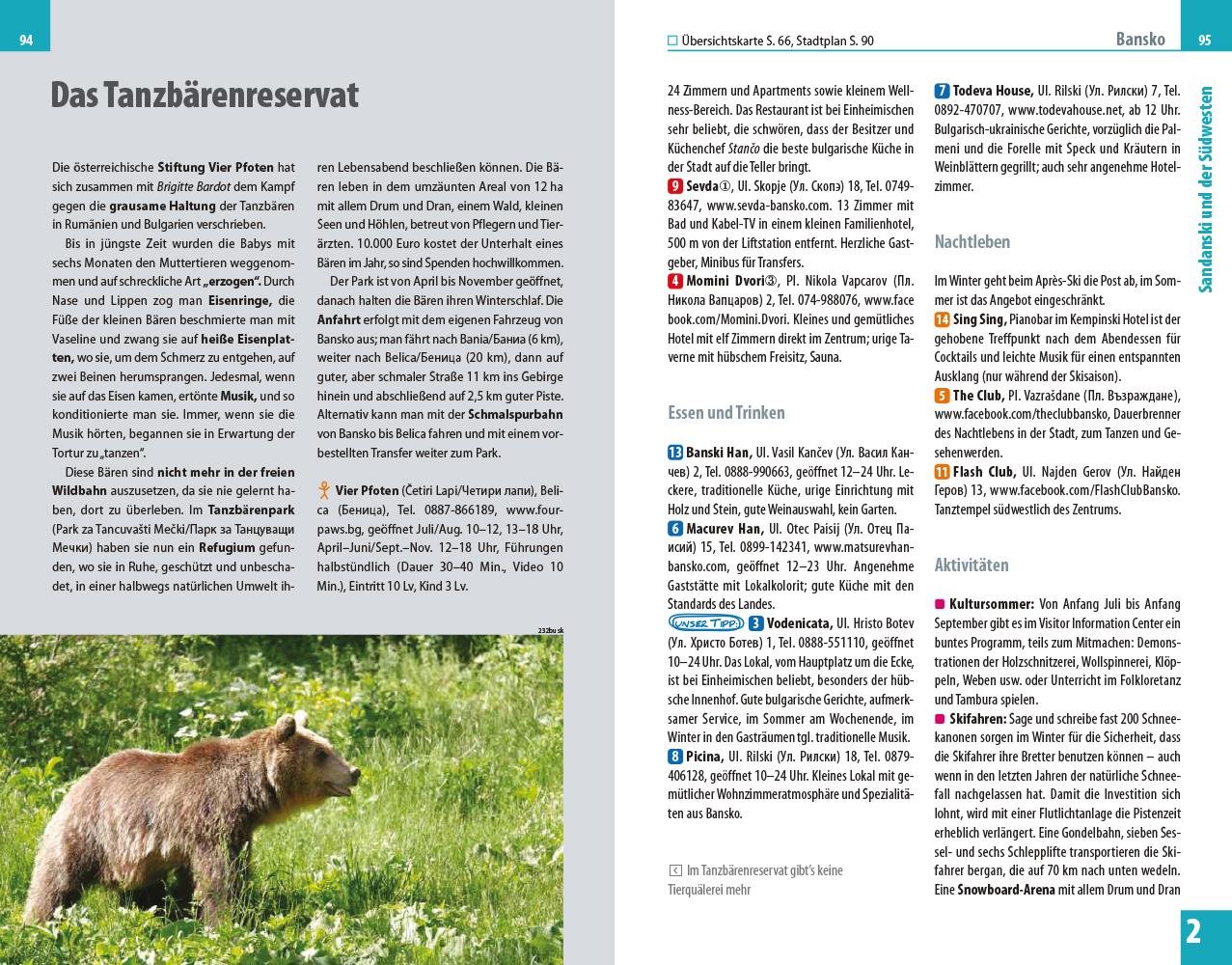 Beispielinhalt (Bild) Reise Know-How Reiseführer Bulgarien