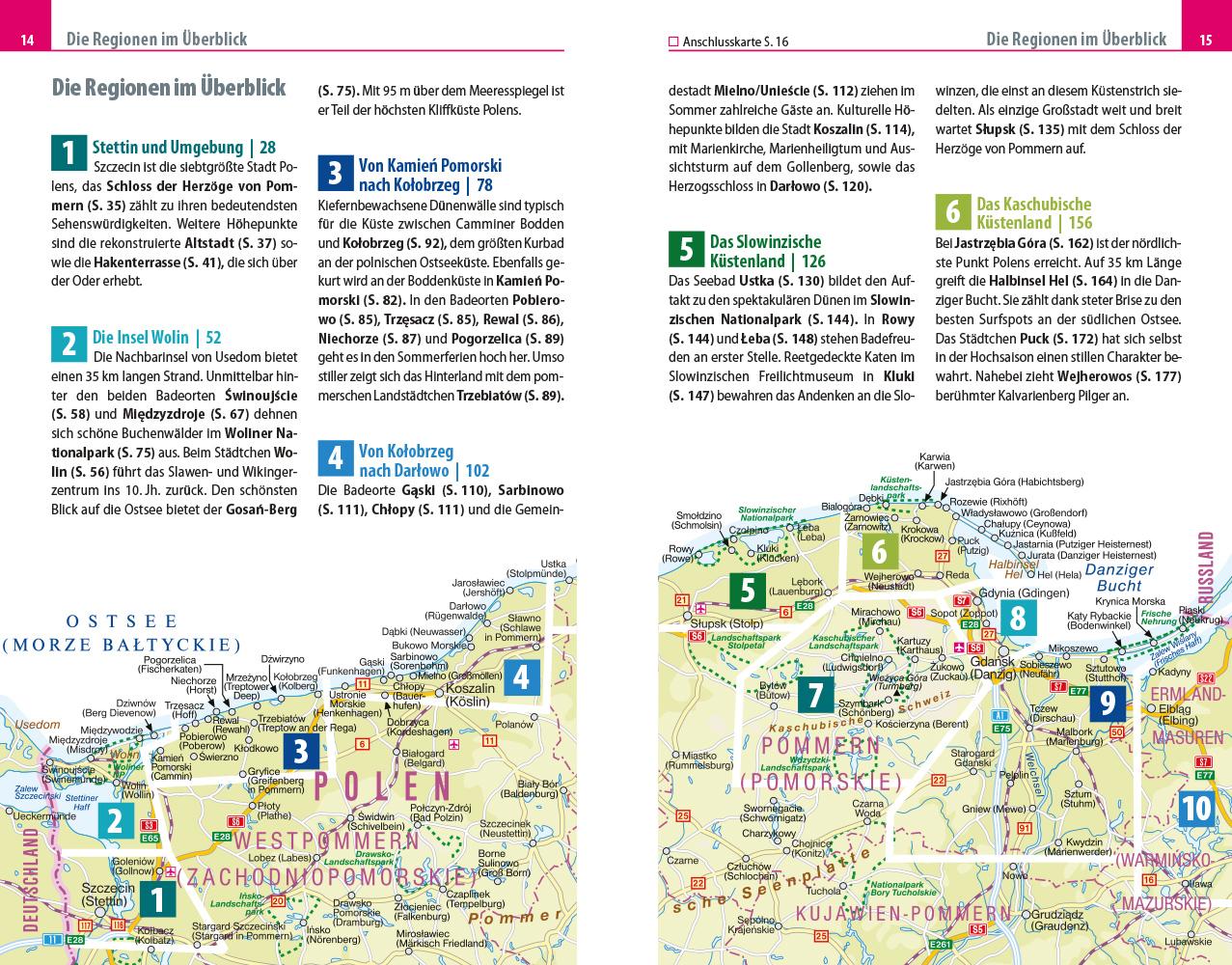 Beispielinhalt (Bild) Reise Know-How Reiseführer Polen - Ostseeküste und Masuren