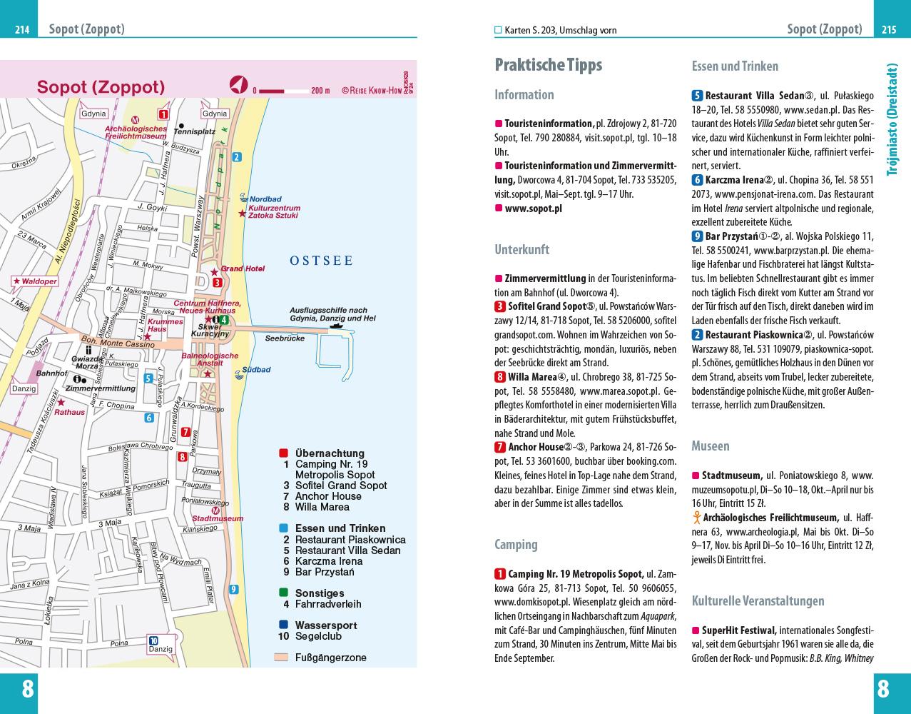 Beispielinhalt (Bild) Reise Know-How Reiseführer Polen - Ostseeküste und Masuren