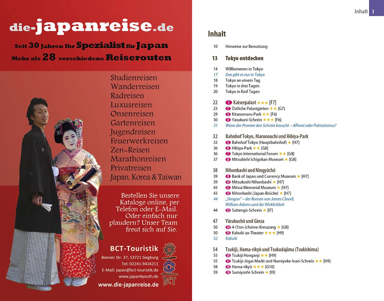 Beispielinhalt (Bild) Reise Know-How Reiseführer Tokyo (CityTrip PLUS)