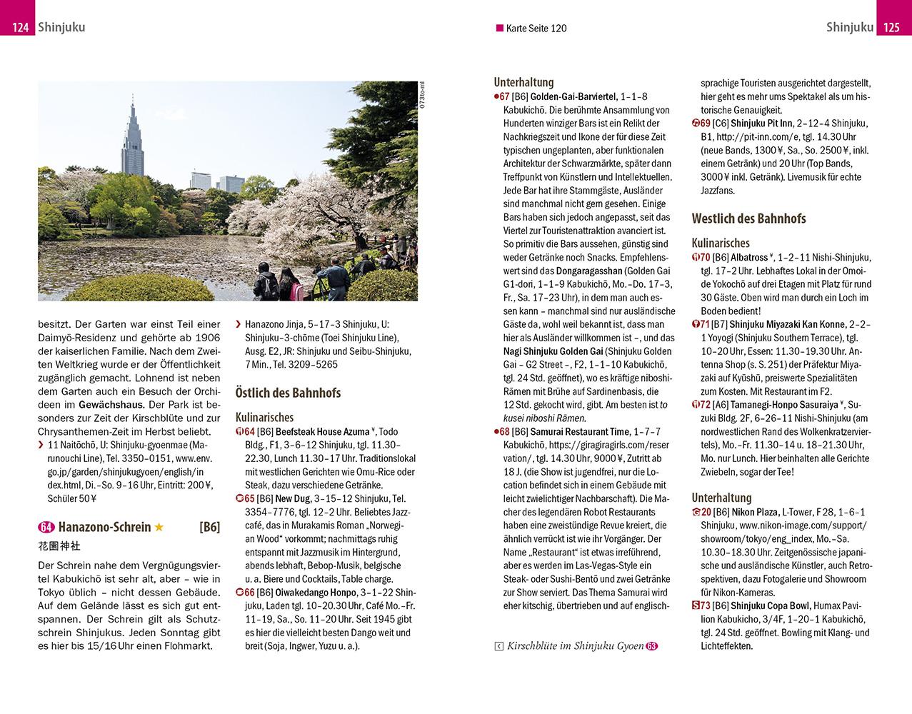 Beispielinhalt (Bild) Reise Know-How Reiseführer Tokyo (CityTrip PLUS)