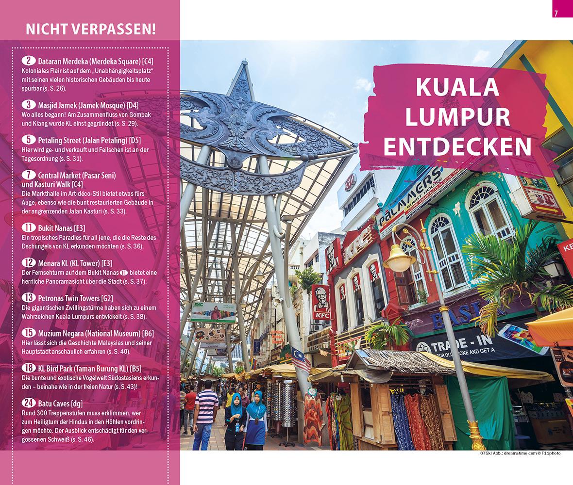 Beispielinhalt (Bild) Reise Know-How CityTrip Kuala Lumpur