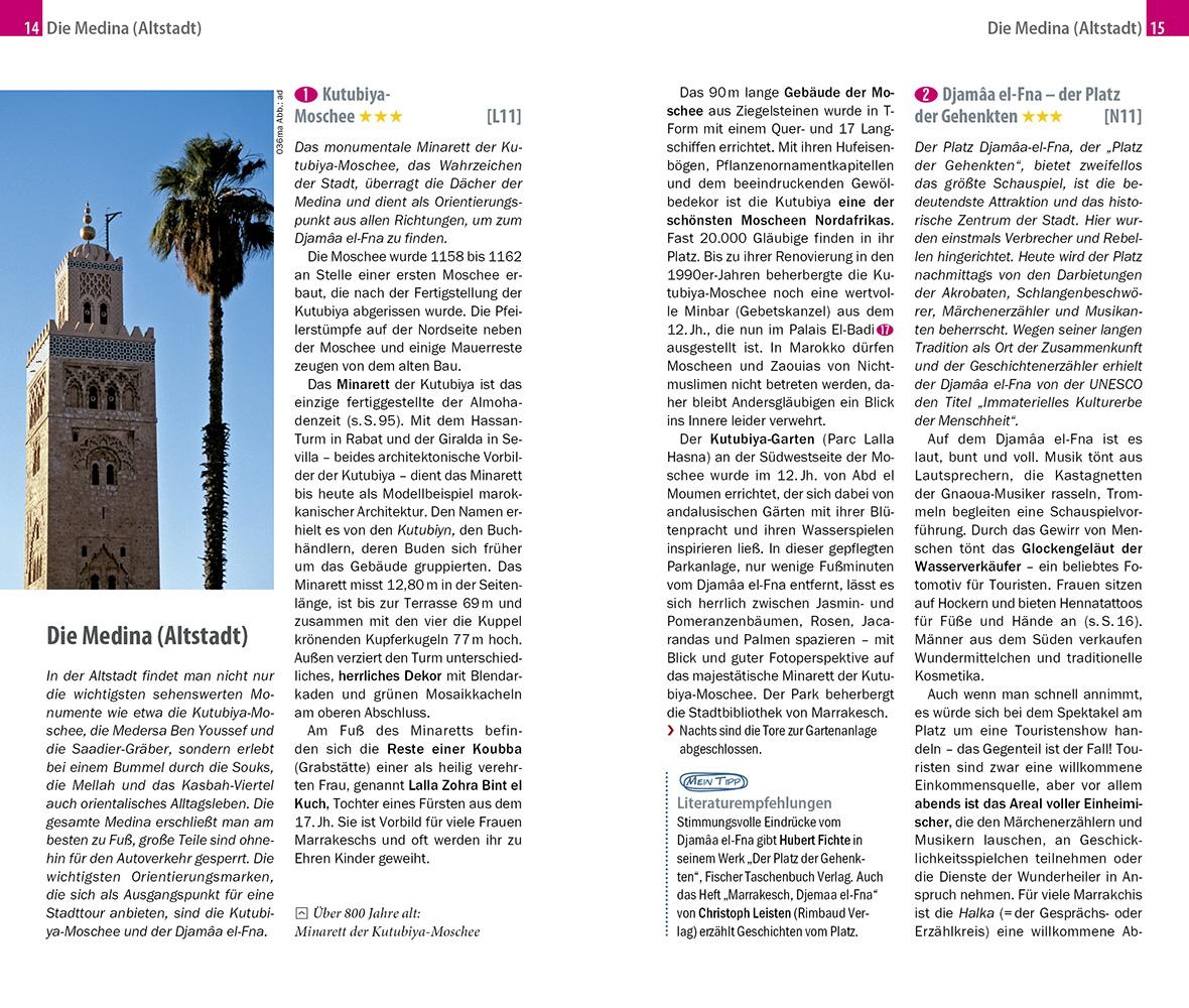 Beispielinhalt (Bild) Reise Know-How CityTrip Marrakesch