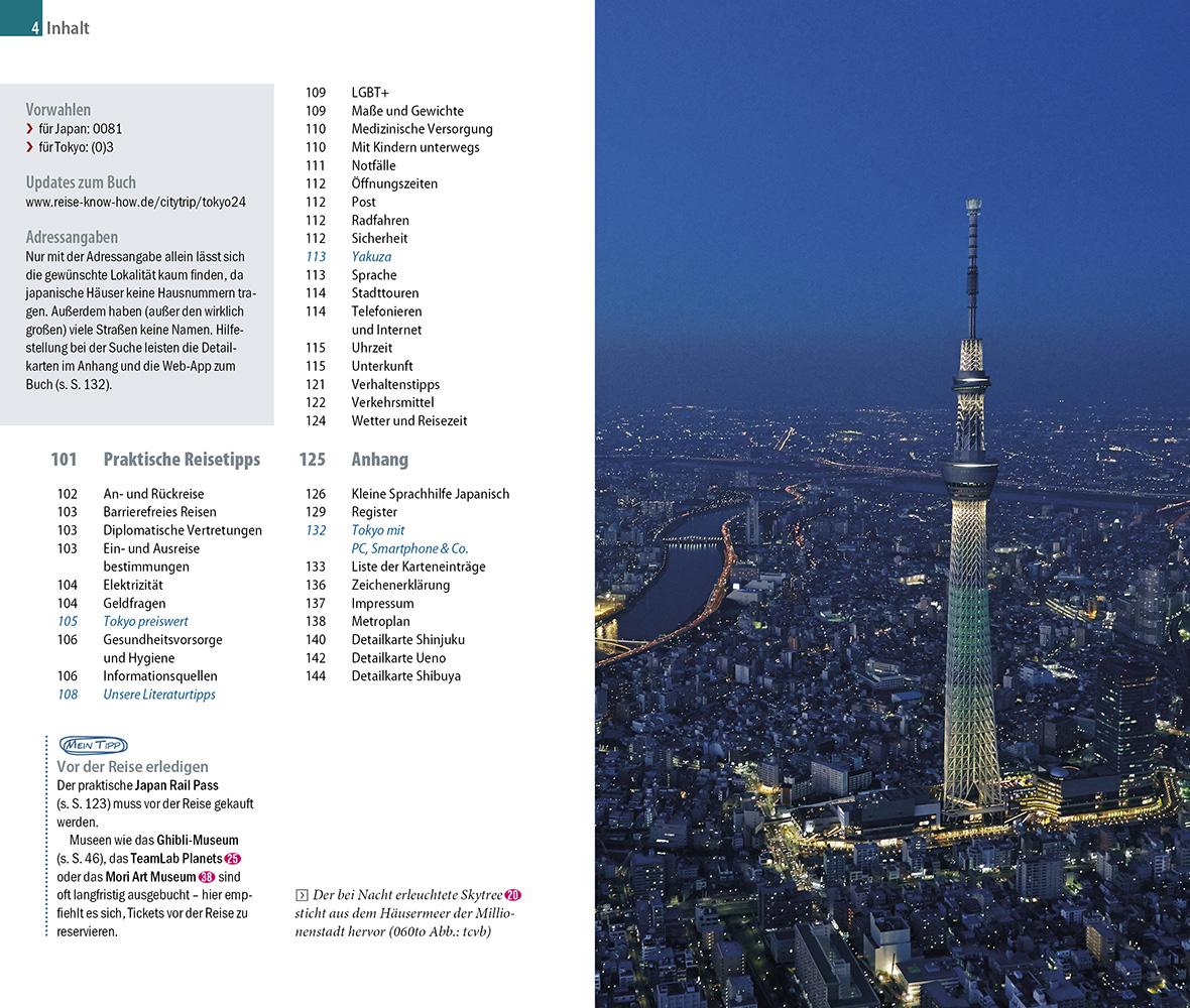 Beispielinhalt (Bild) Reise Know-How CityTrip Tokyo
