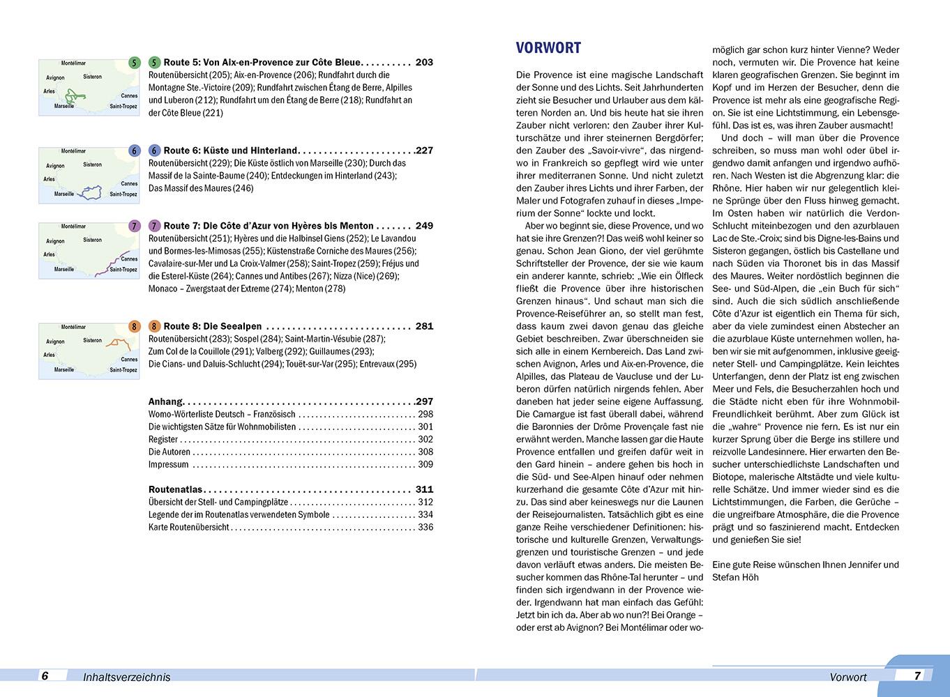 Beispielinhalt (Bild) Reise Know-How Wohnmobil-Tourguide Provence mit Seealpen und Côte d'Azur